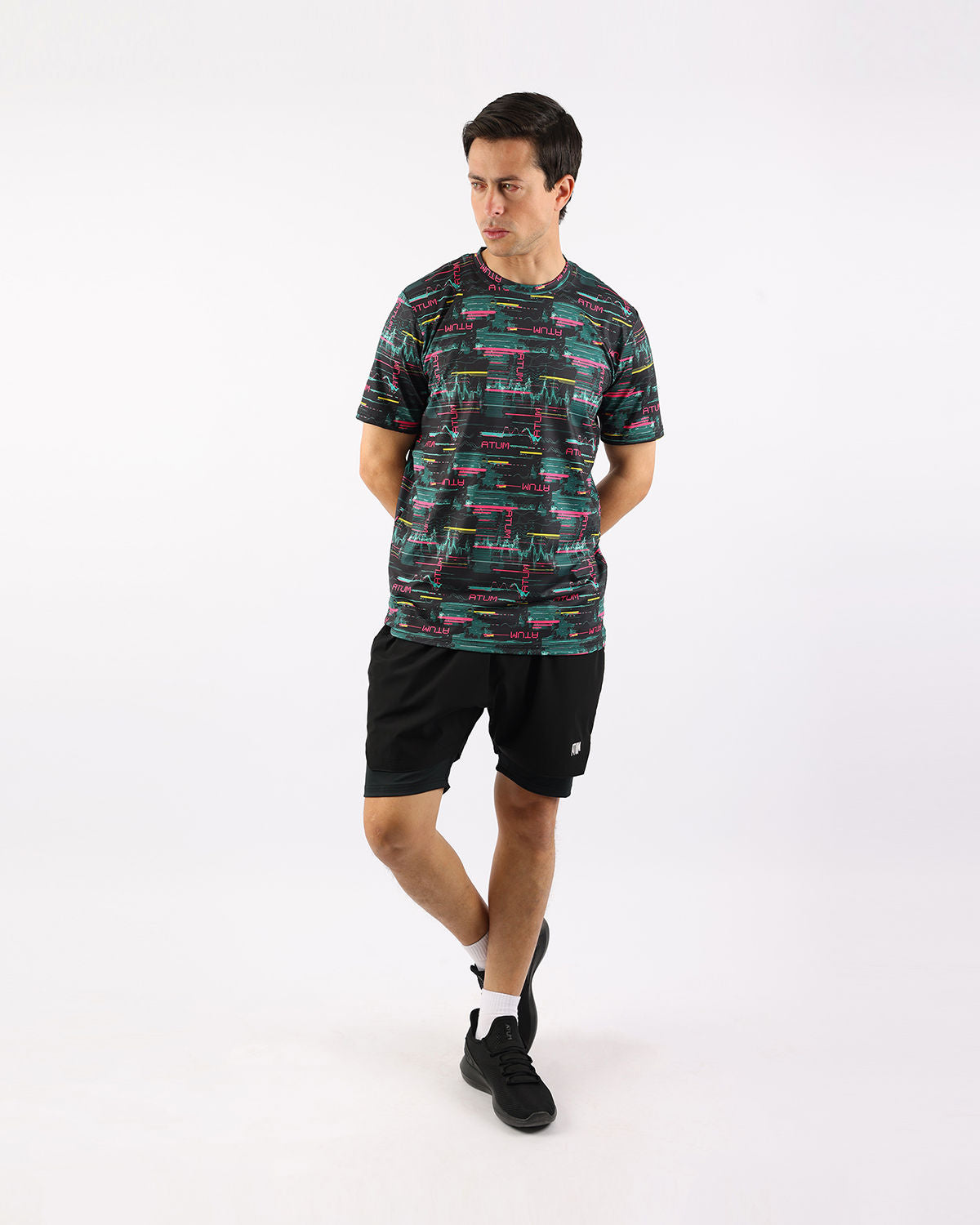 Cyberwave Men's Black T-Shirt-Atum -10983027