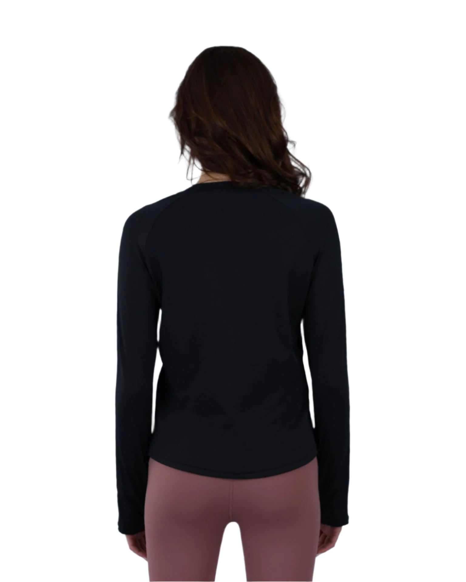 Slim Long Sleeve Black Printed Top-Atum -91628819