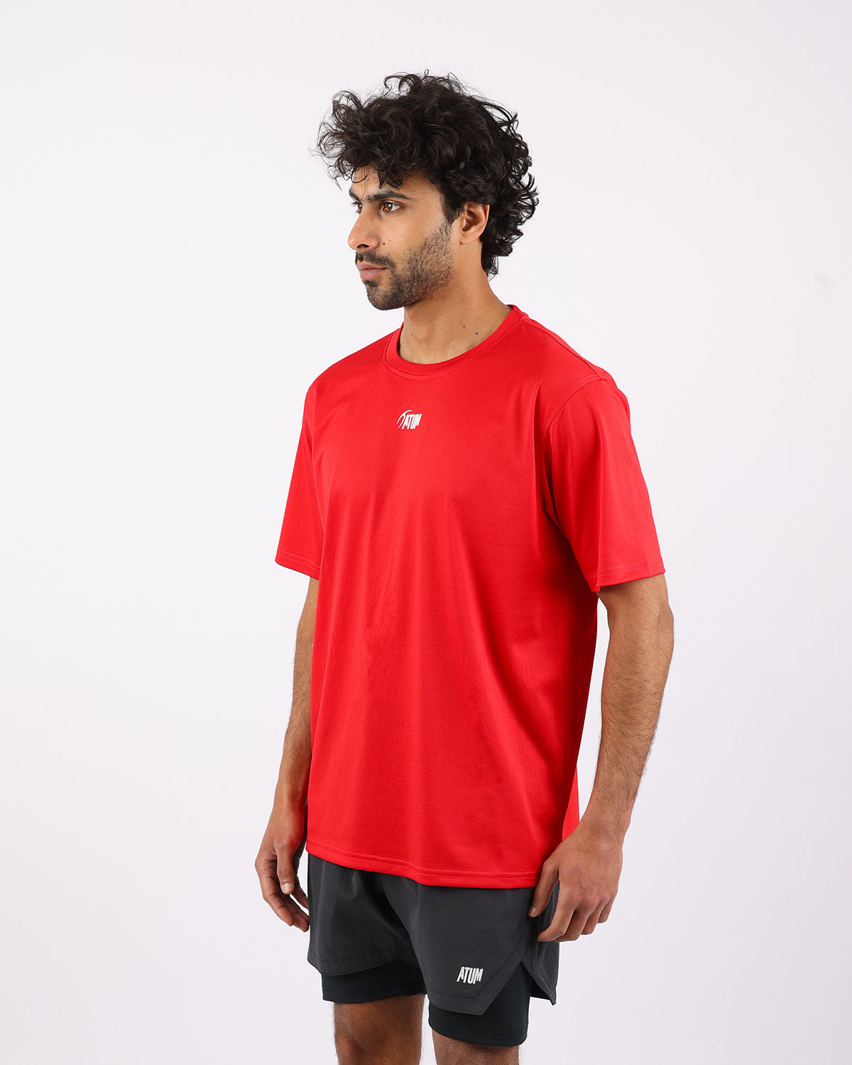 Prime Fit Men's Red T-Shirt-Atum -14616448