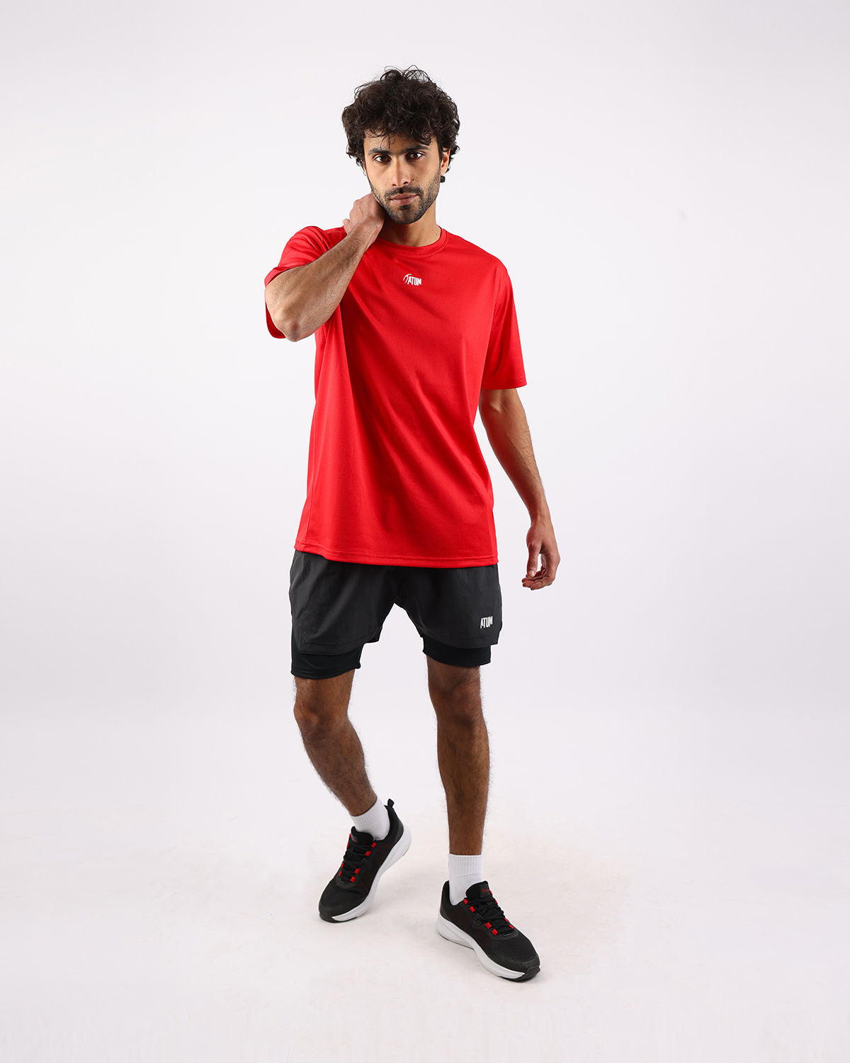 Prime Fit Men's Red T-Shirt-Atum -25019917