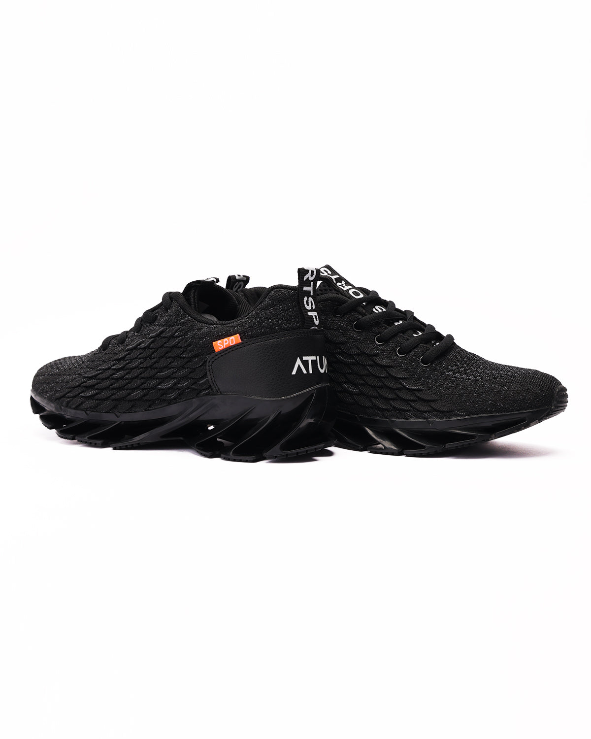 Velocity Vortex Black Running Shoes-Atum -6196284