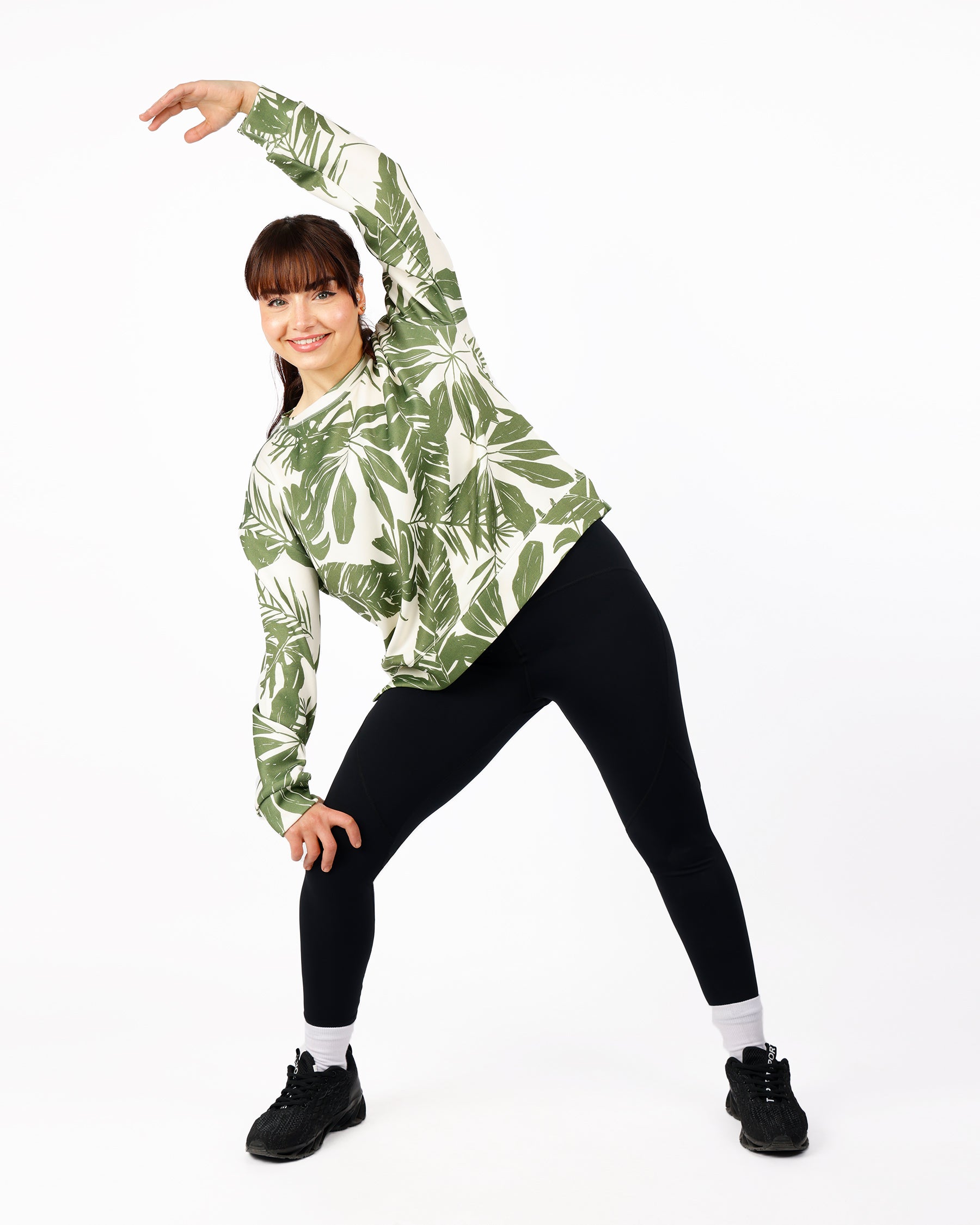Modern Flora Green Top-Atum -27769614
