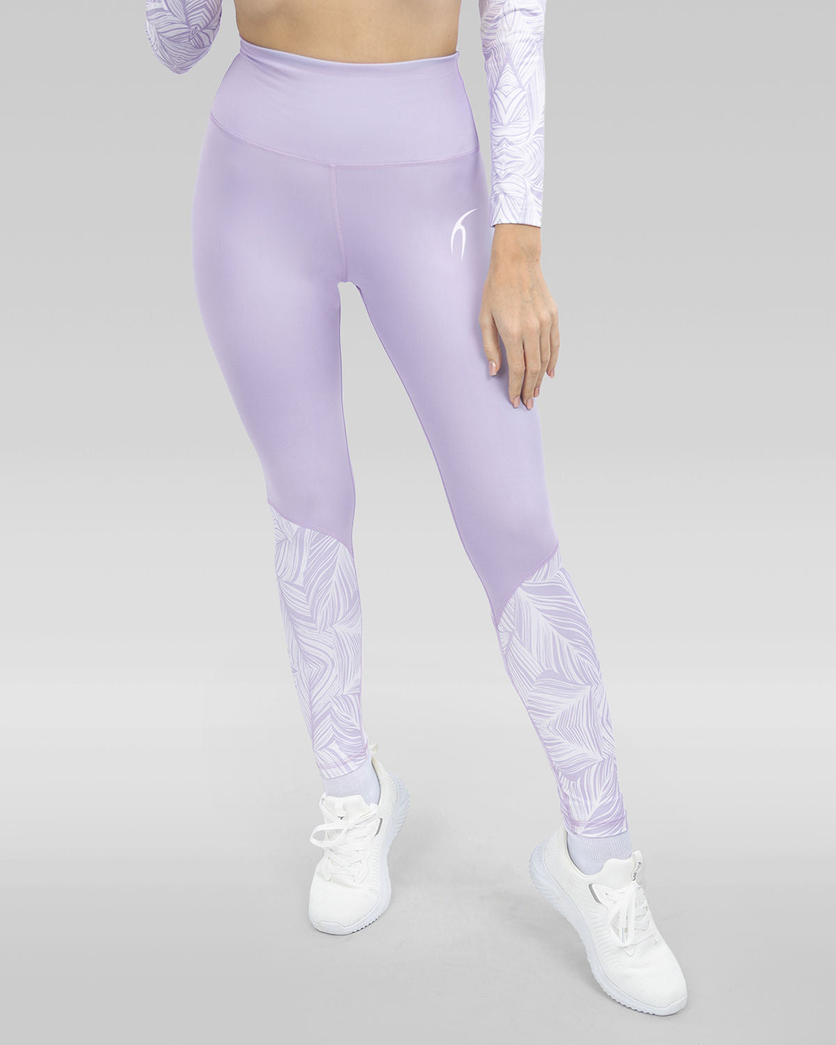 Flowery Lavender Leggings-Atum -71767062