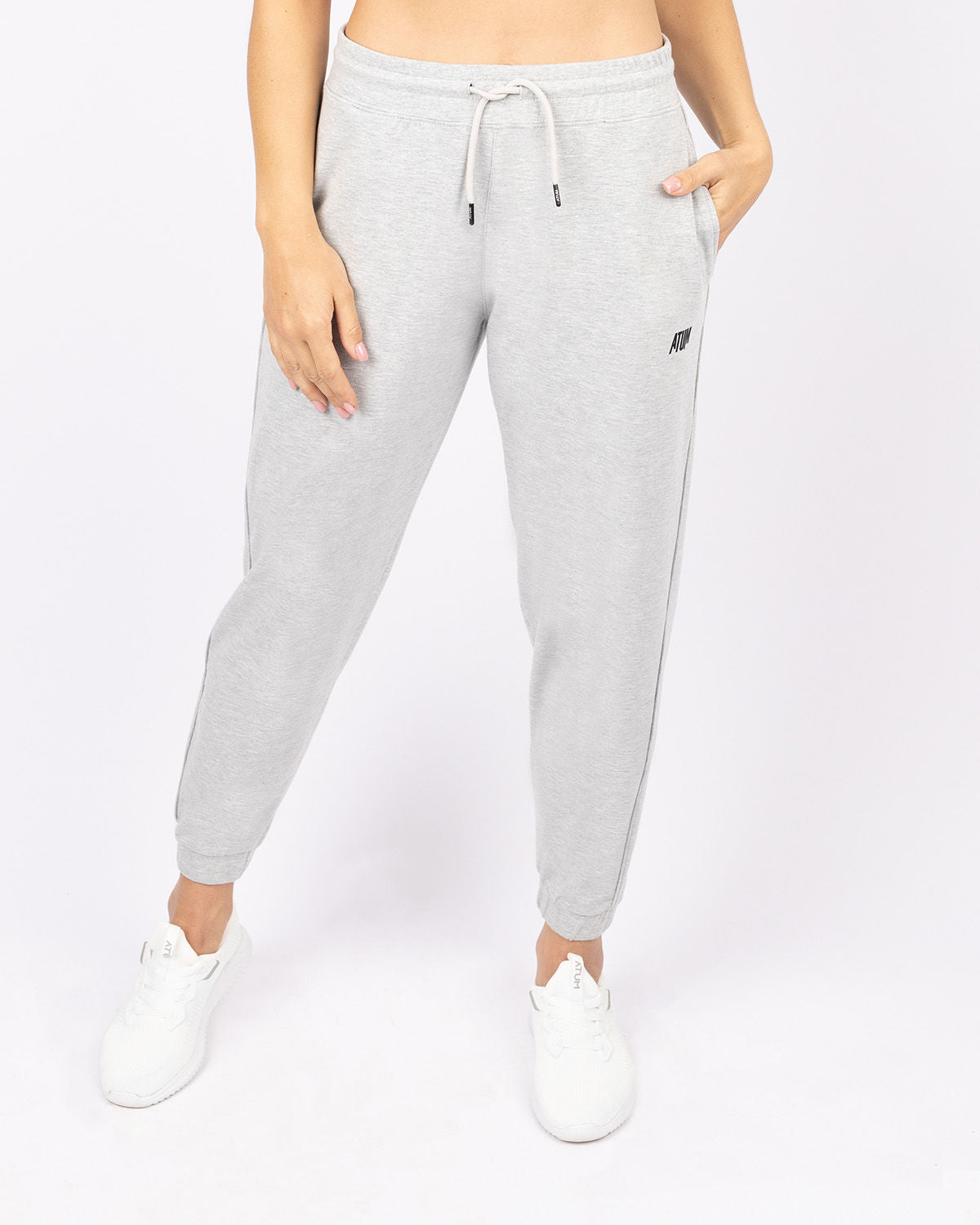 Women's Sport Gray Sweatpants-Atum -51239030
