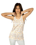 Women's Cross Back Gold Top
