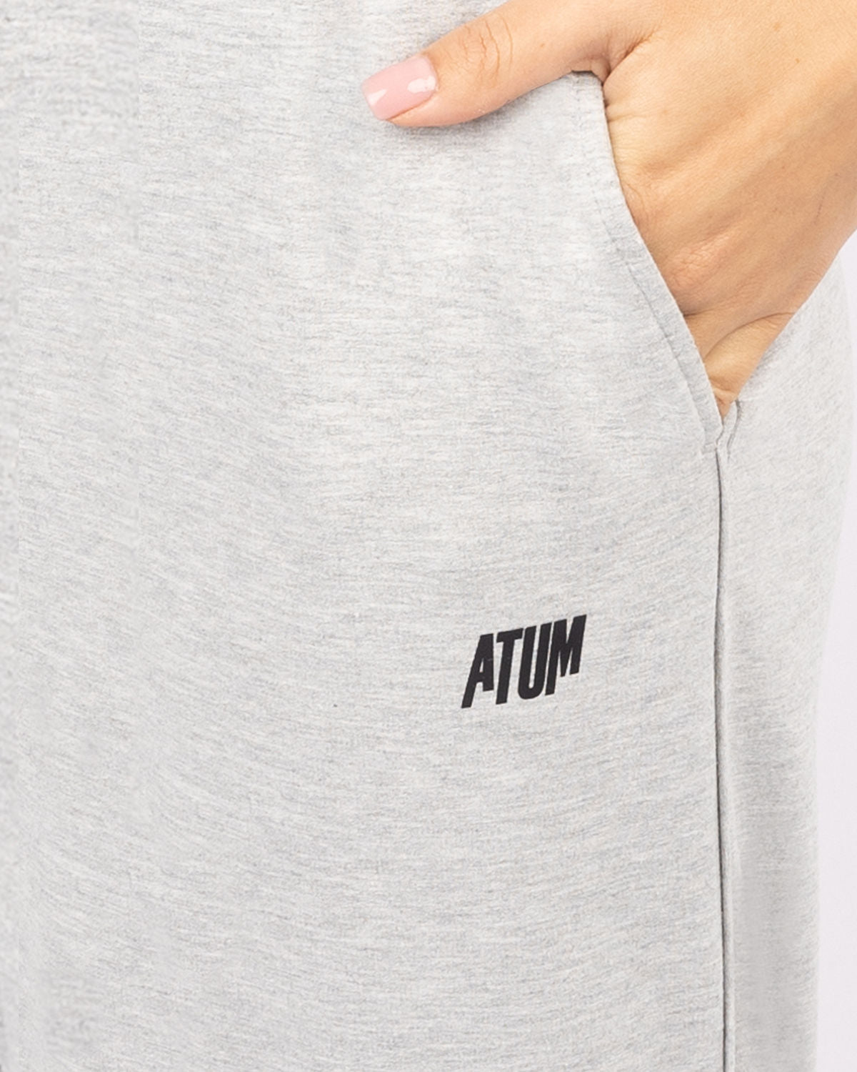 Women's Sport Gray Sweatpants-Atum -87074102