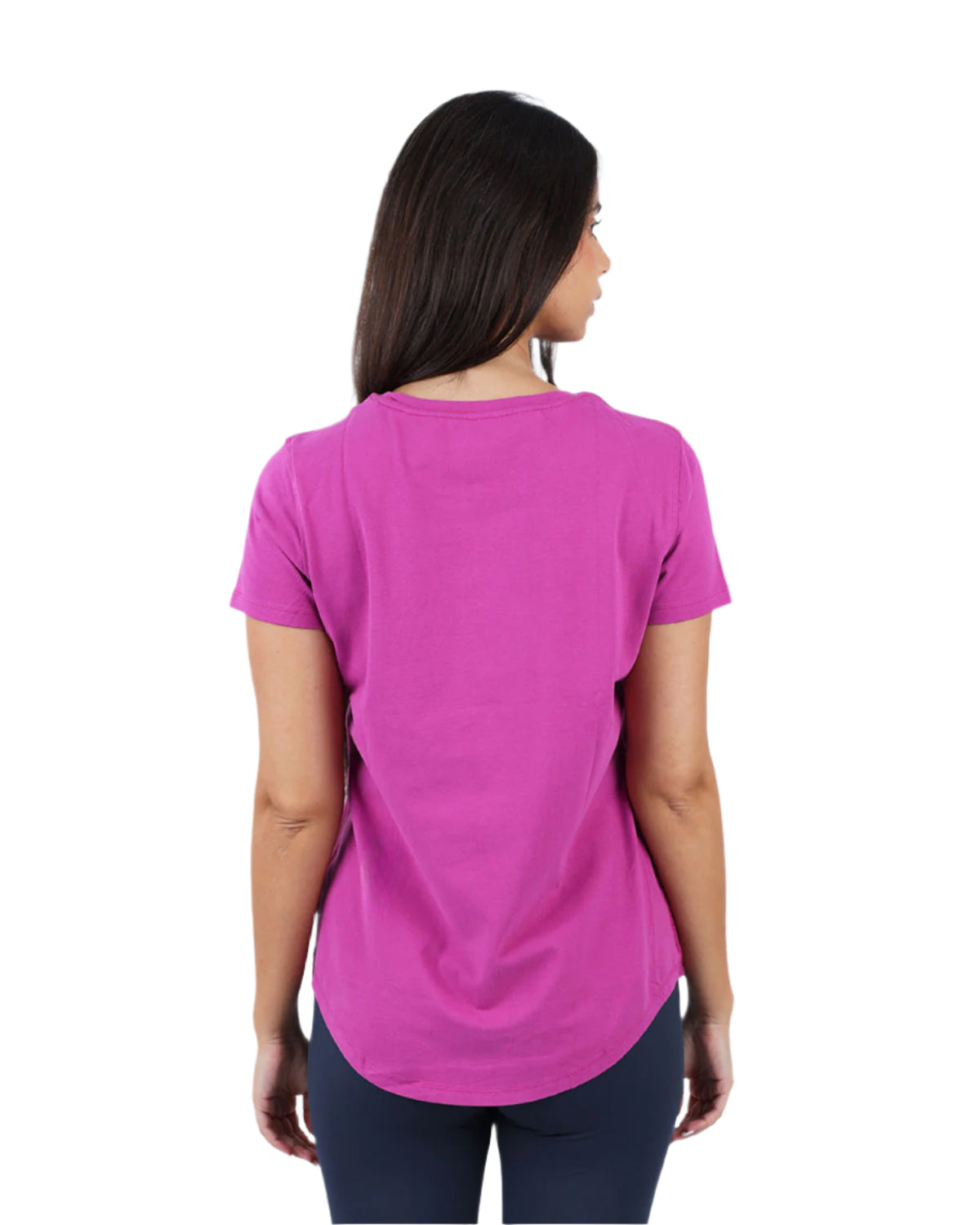 Basic Short Sleeves Dark Purple T-Shirt-Atum -17419251