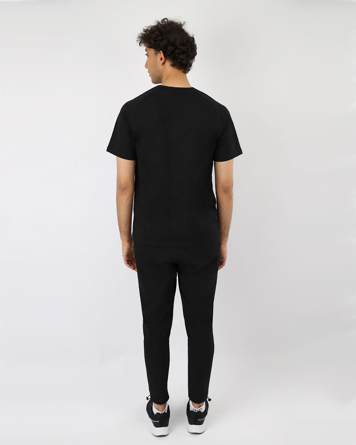 Men's Cotton Black Teee-Atum -53746398