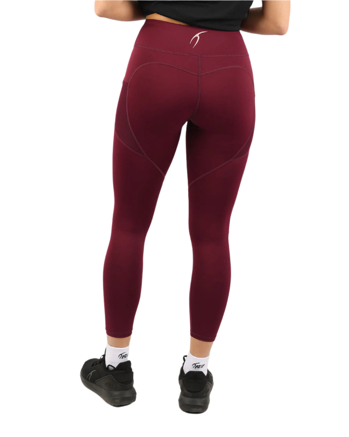 Pocket Flex Capri Bordeaux Leggings-Atum -82647808