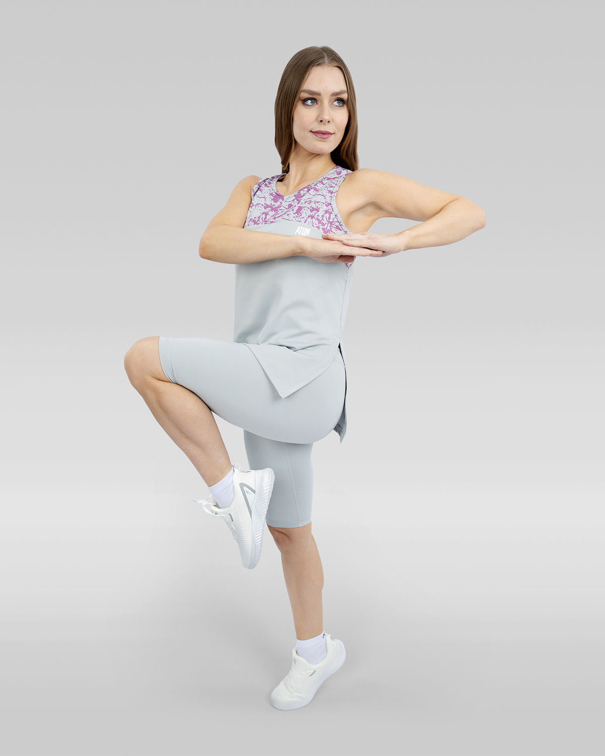 Printed Gray Tank Top