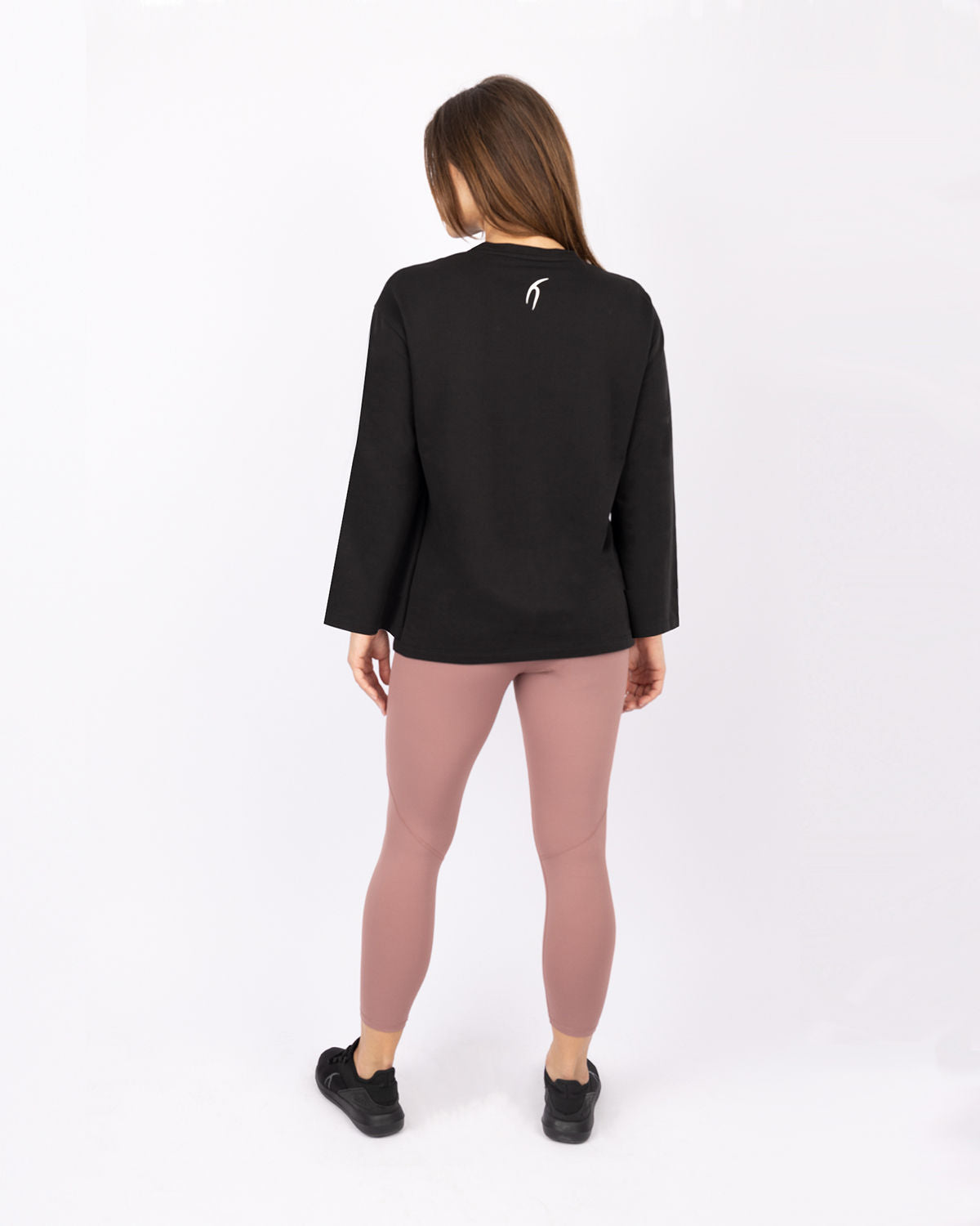 Elegance Oversize Black T-Shirt-Atum -75370305