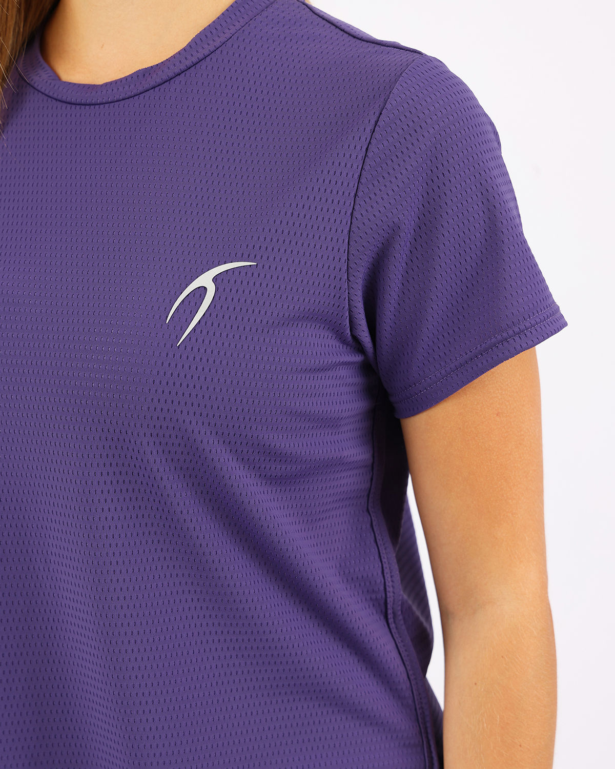 Short-Sleeve Breathable Purple Top-Atum -74514338