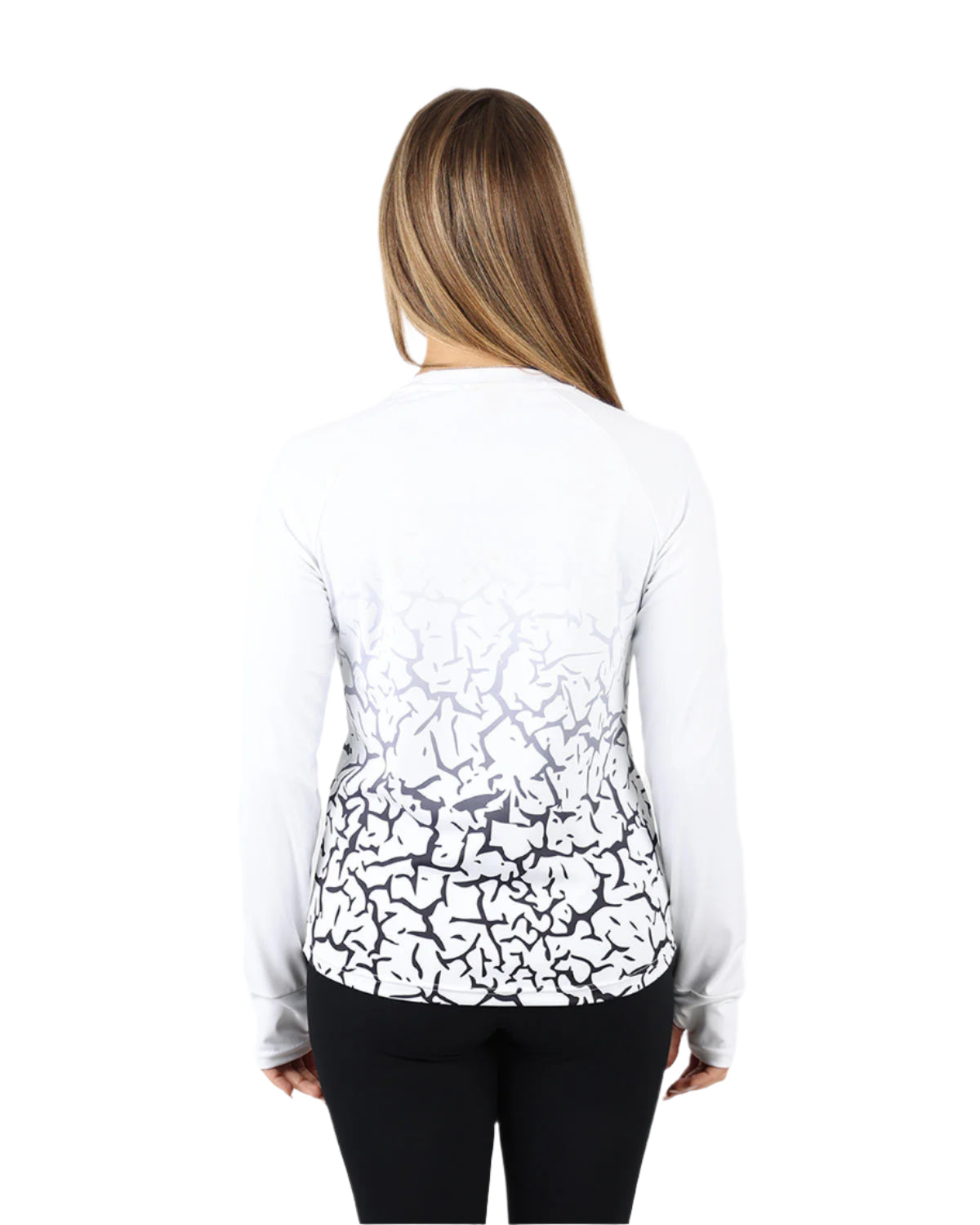 Graffiti Long-Sleeve White Shirt-Atum -4829262