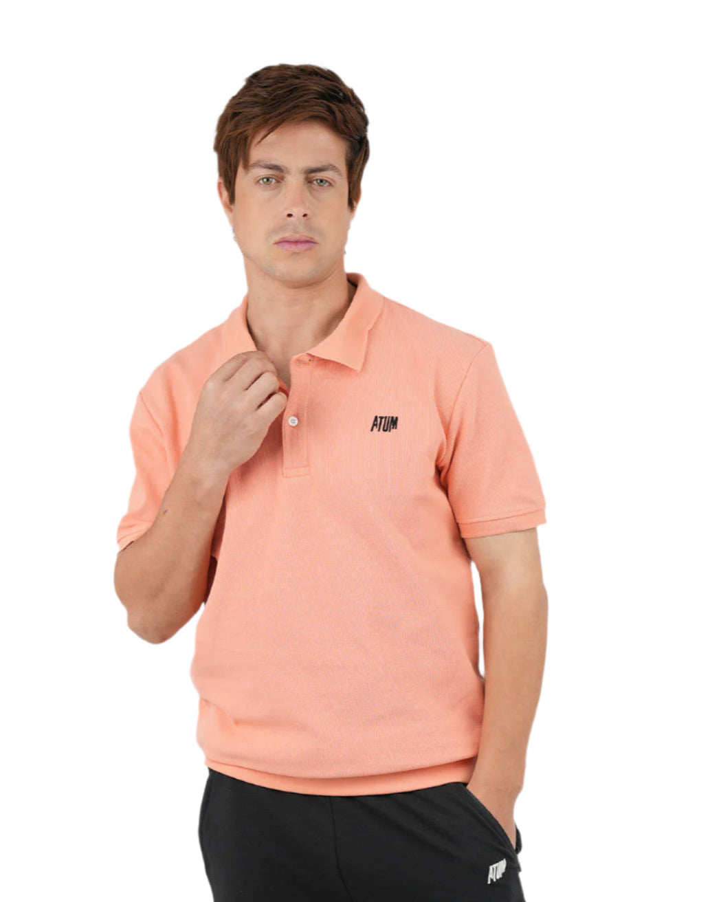 Regular Fit Coral Polo Shirt-Atum -43334577
