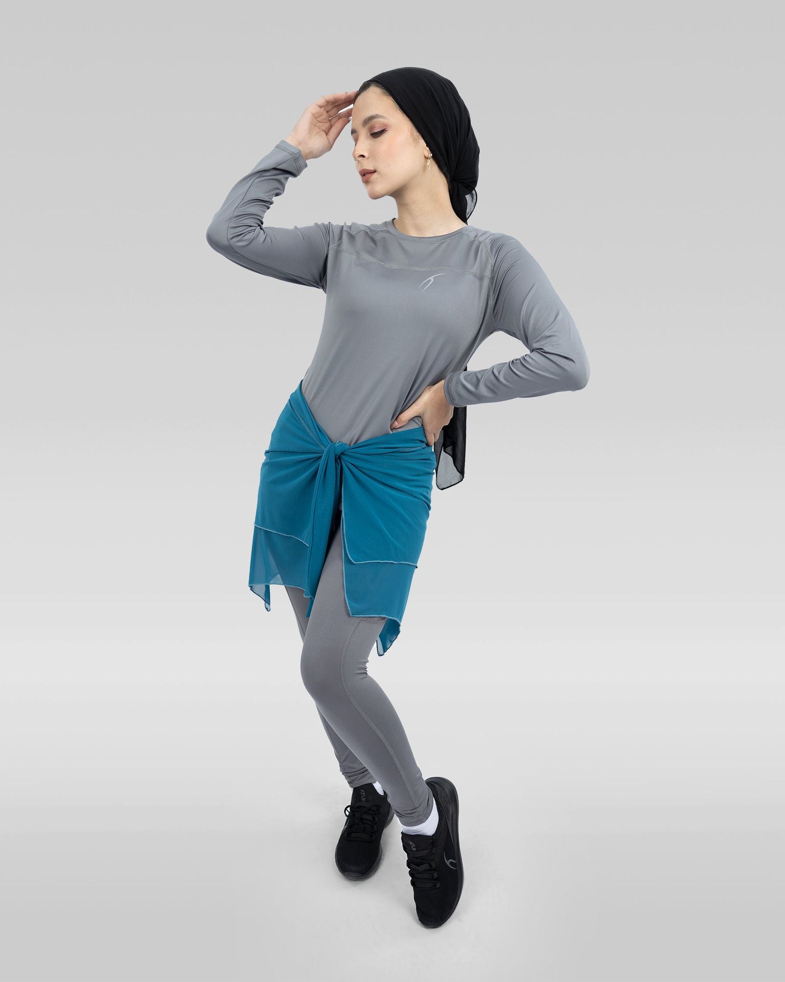 Women's Blue Hip Cover-Up-Atum -43505709
