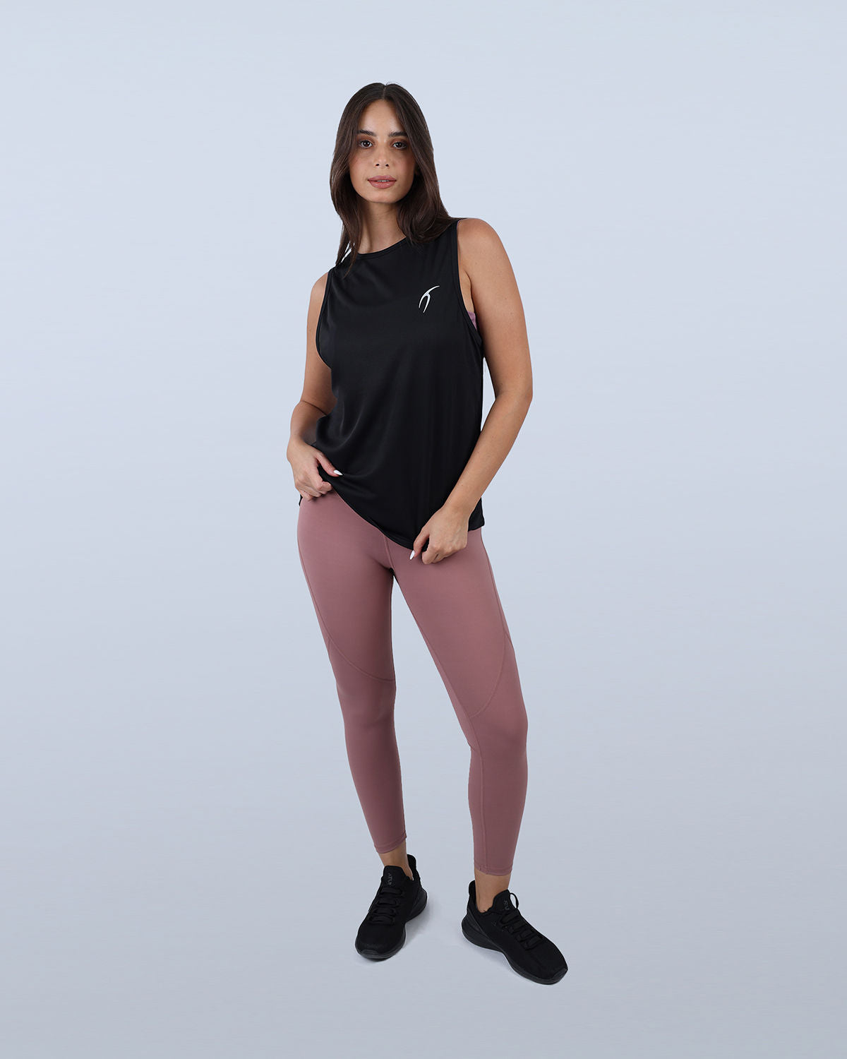Modal Yoga Black Tank Top-Atum -90451285