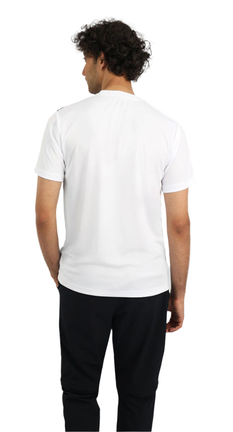 Futuristic Crew-Neck White T-Shirt