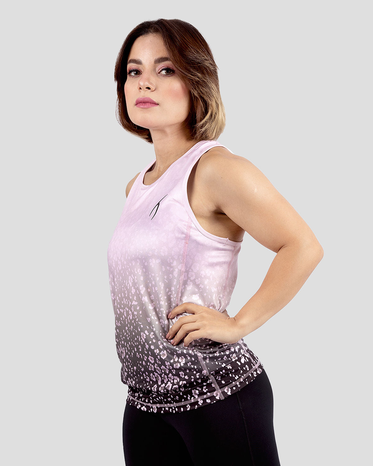 Colored Tank Pink Top-Atum -47385006