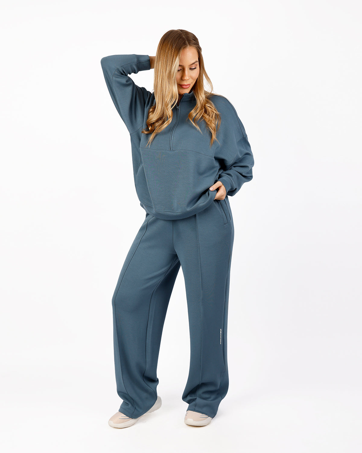 HalfZip Women's Blue Tracksuit-Atum -97045557