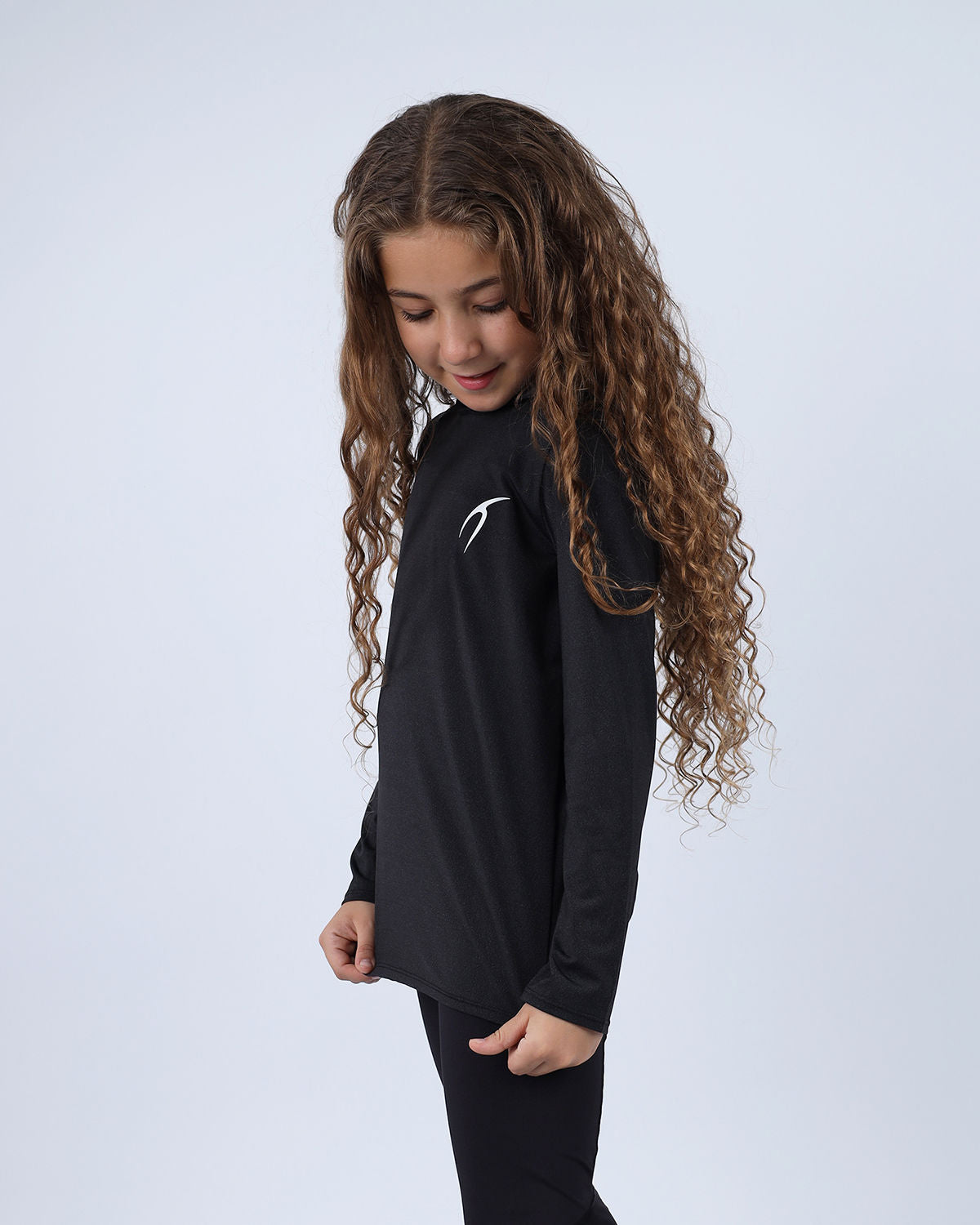 Vivid Long-Sleeve Black Hoodie-Atum -61223674