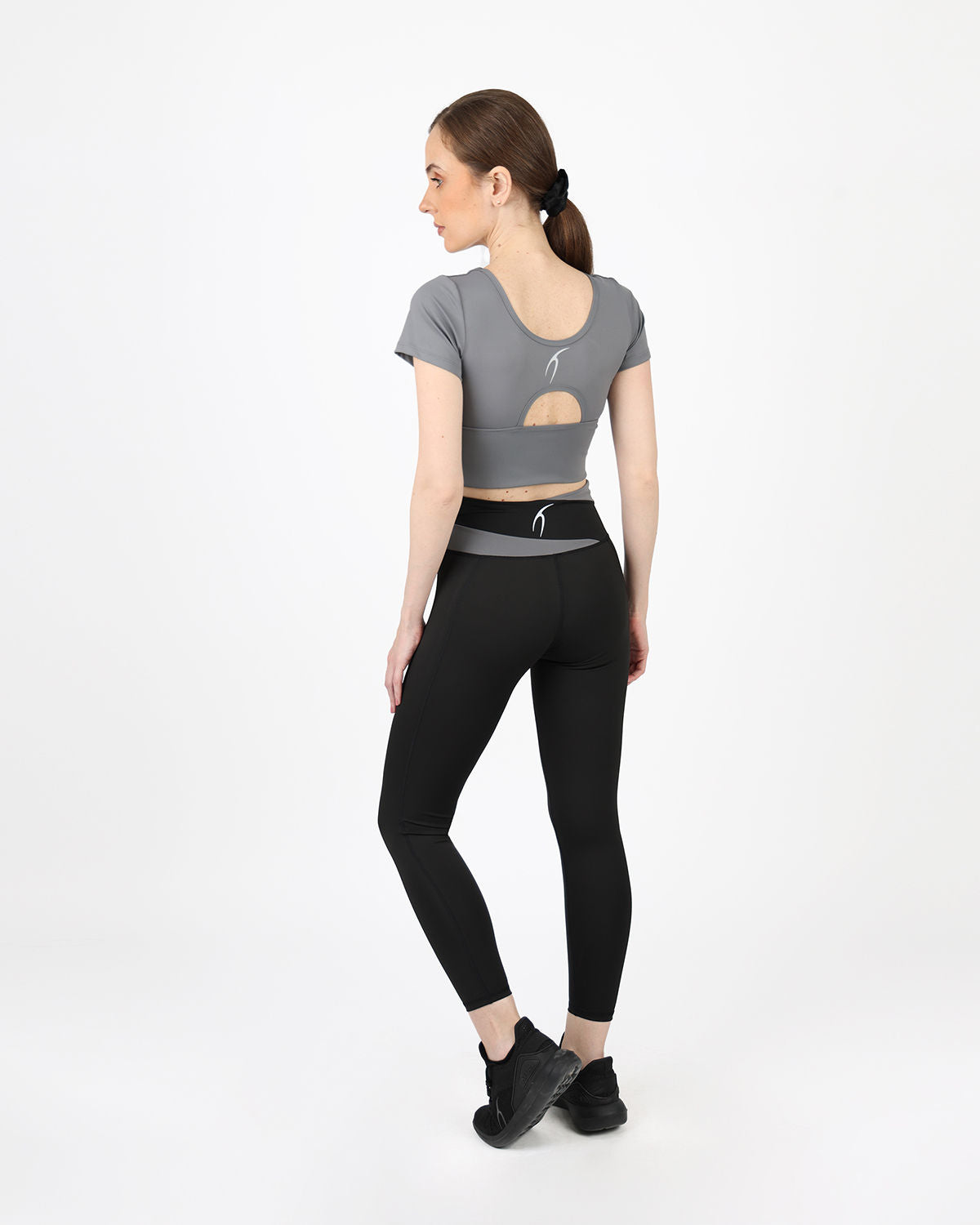 Horizon Duo Curve Black Leggings-Atum -42630224