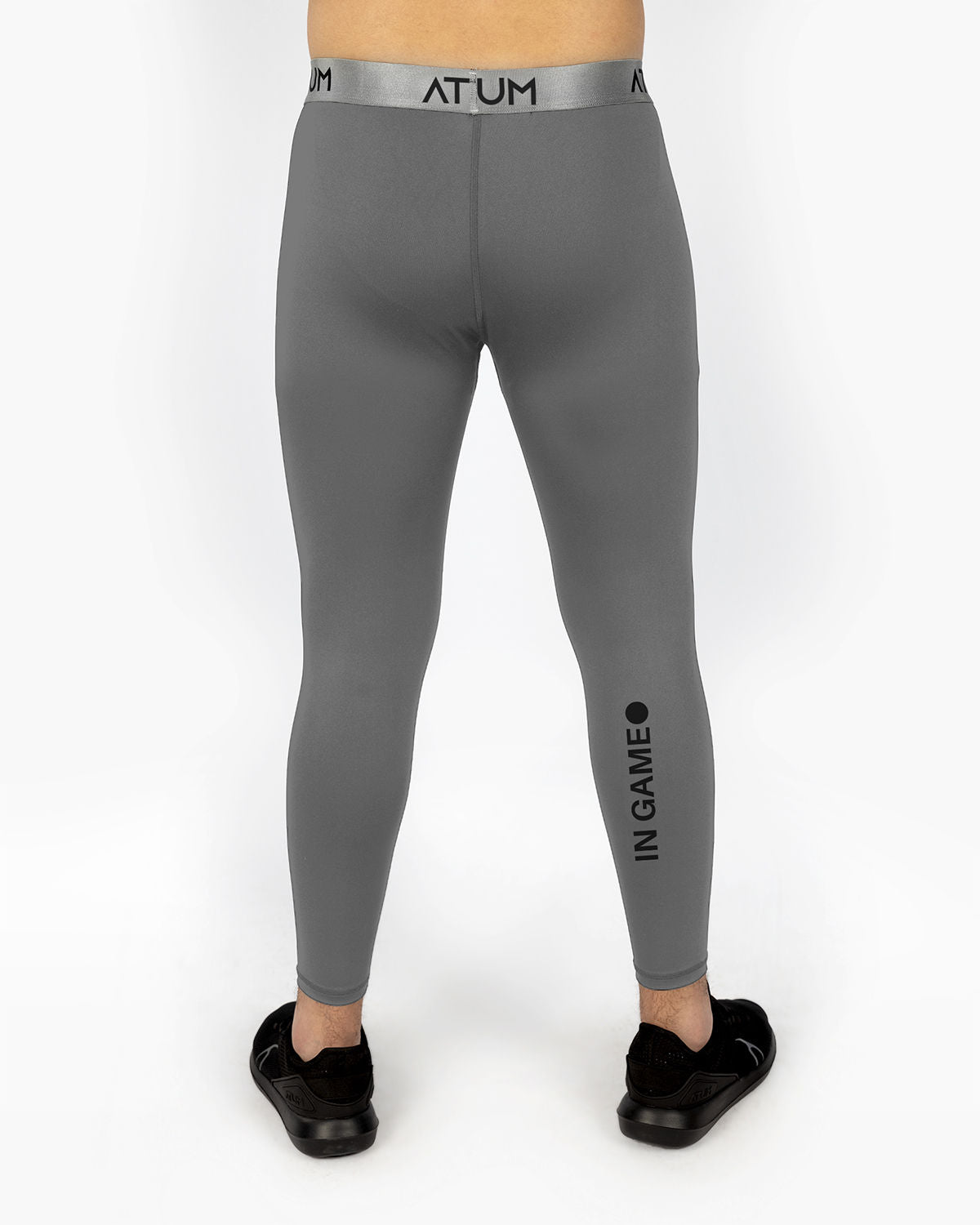 Men's Training Gray Tights-Atum -67322015