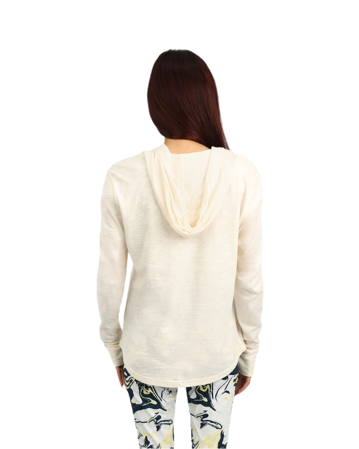 Women's Hooded White T-Shirt-Atum -28937134
