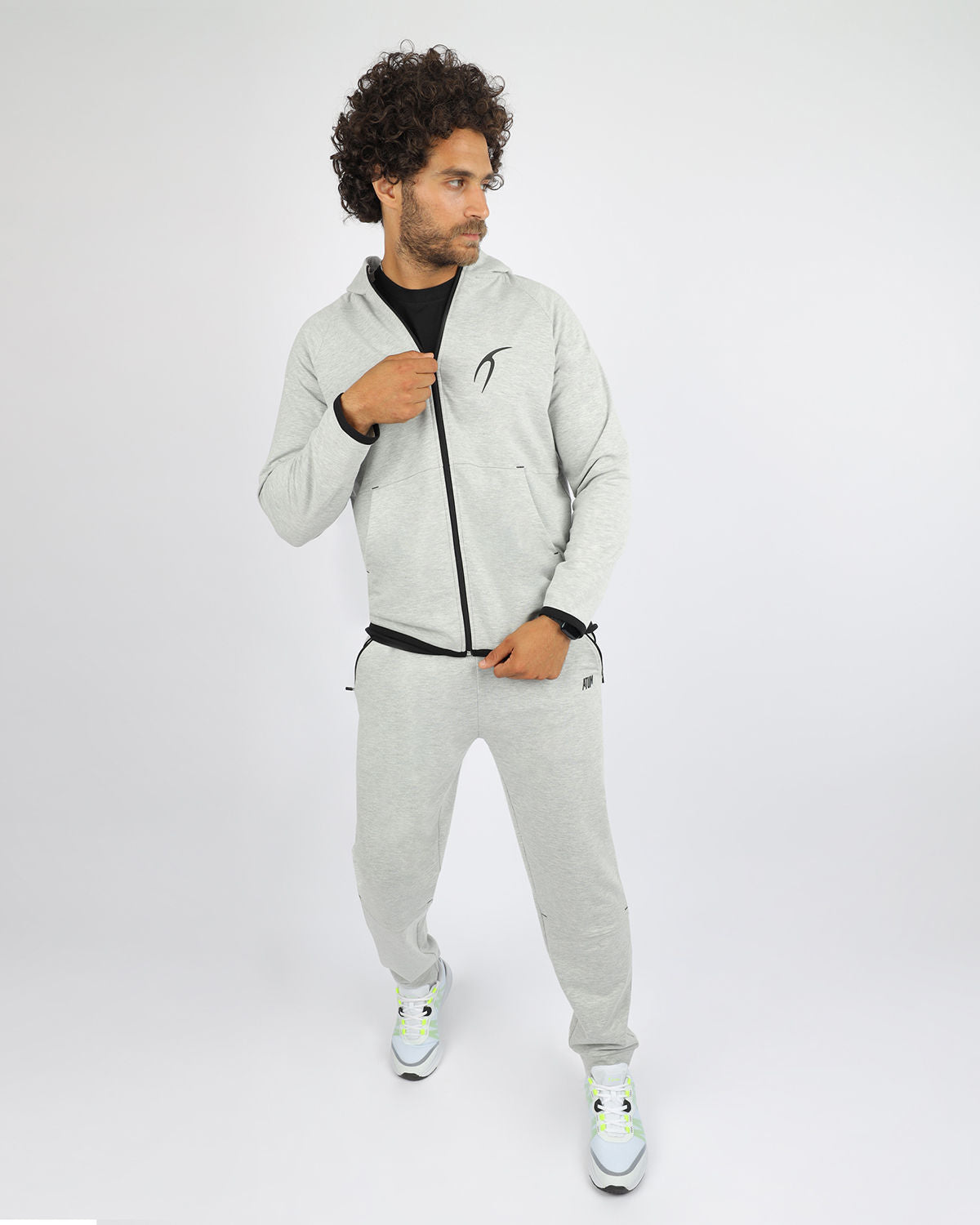 Men's Essential Light Gray Jogger Pants-Atum -71512722