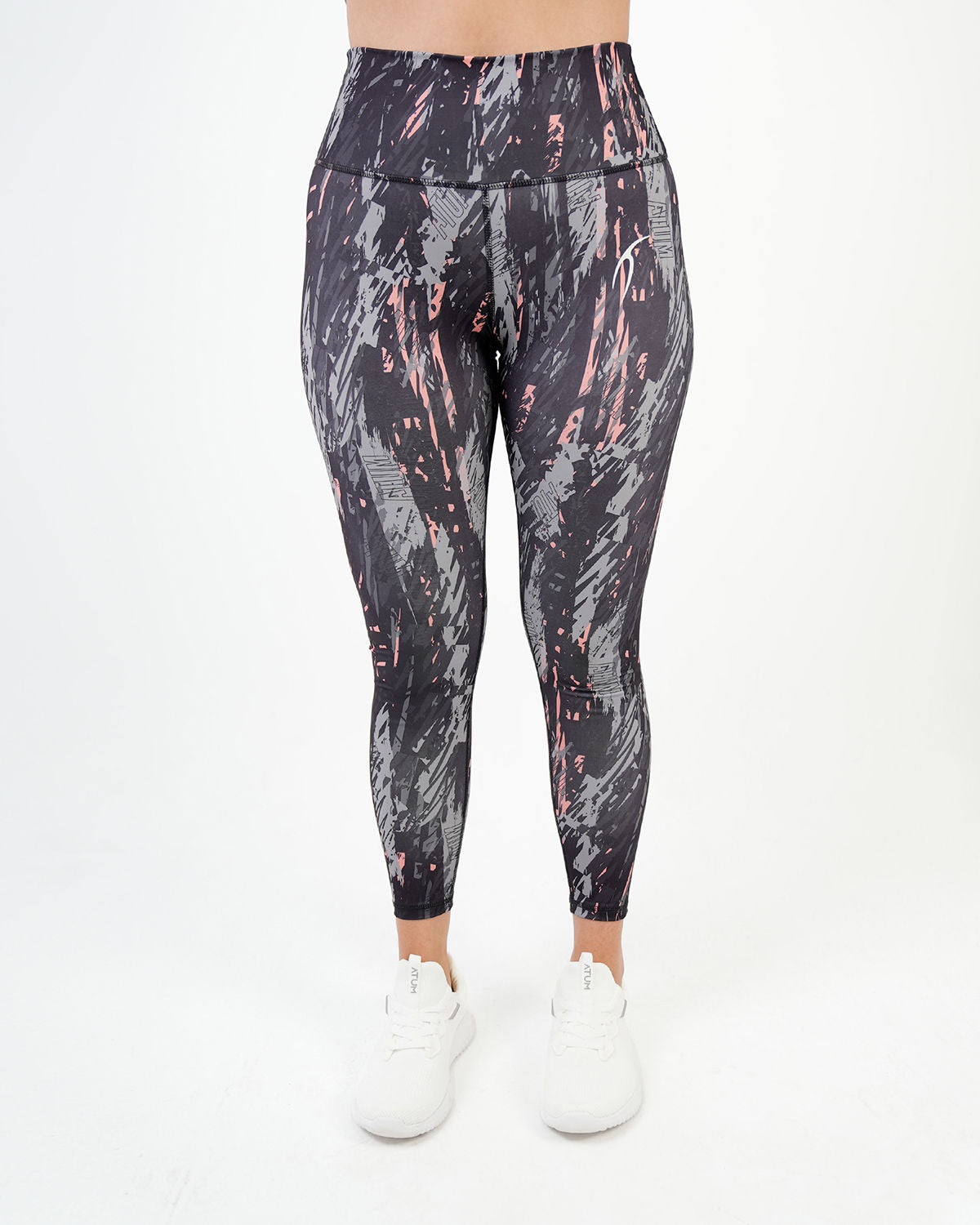 Marble Printed Gray Leggings-Atum -36693765