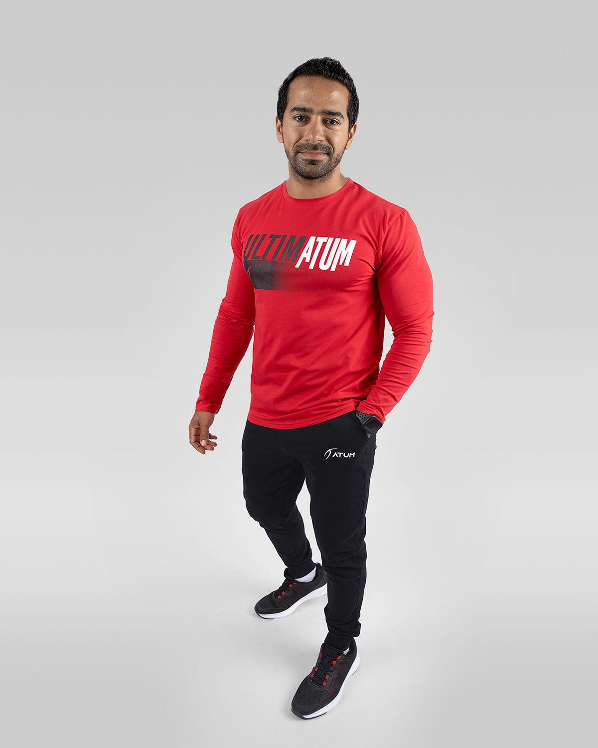 Optimum Men's Red T-Shirt-Atum -92749733