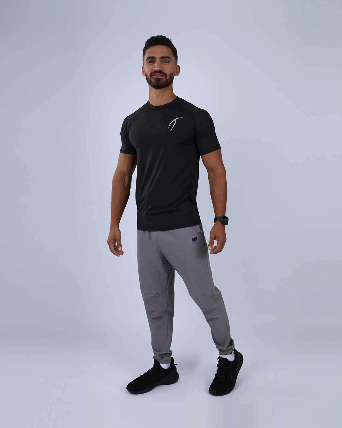Dri-FIT Short-Sleeve Black Fitness Top-Atum -95096222