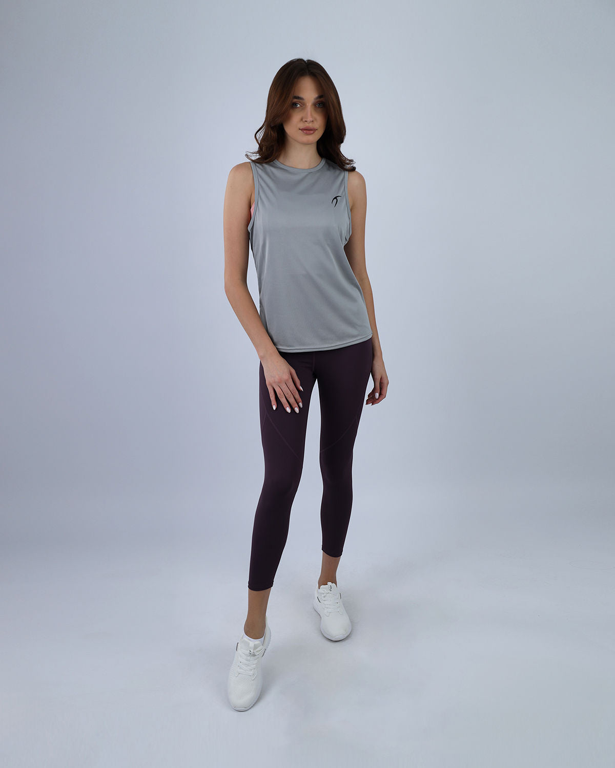 Modal Yoga Gray Tank Top-Atum -63346515