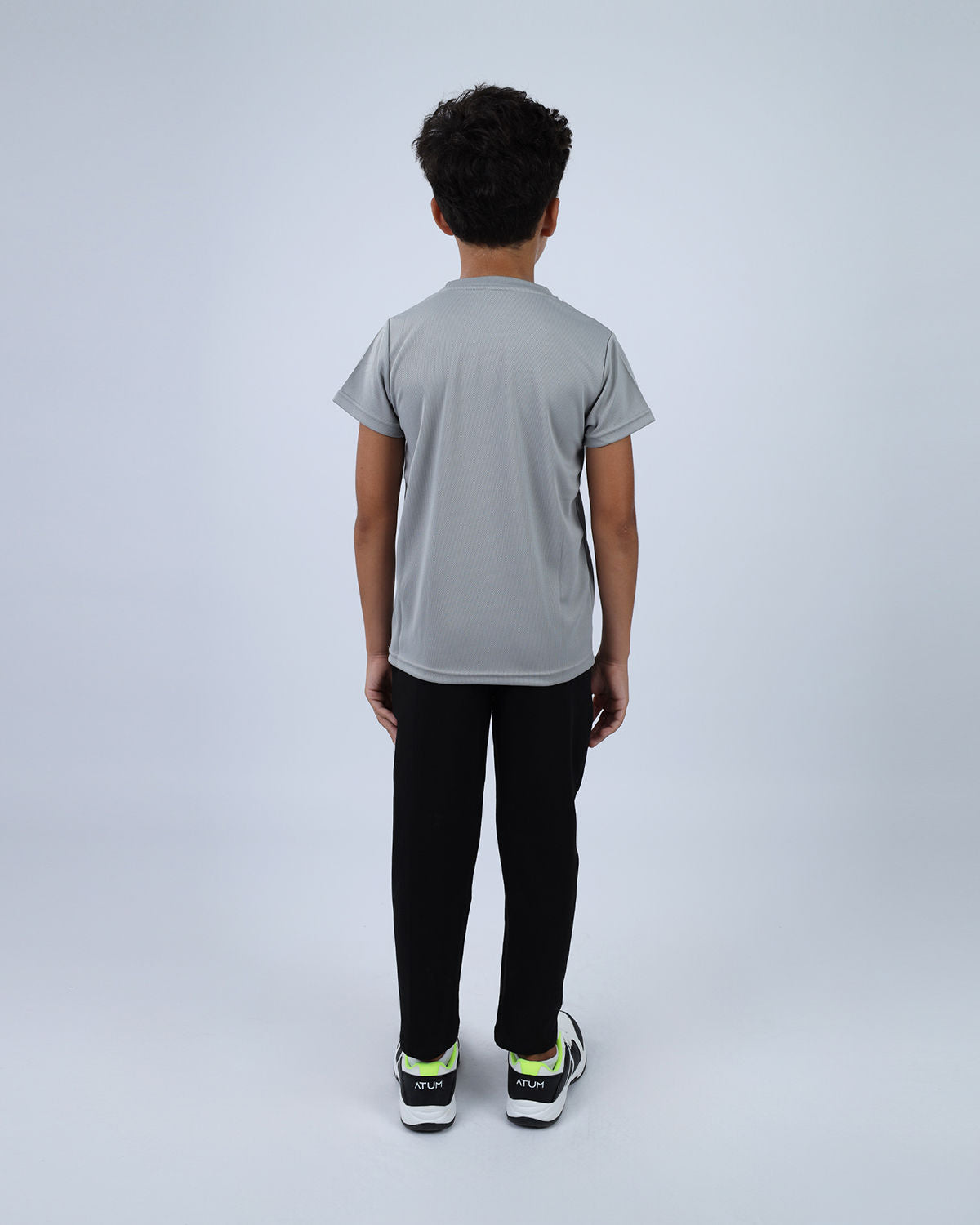 Dri-Fit Boys Basic Gray T-Shirt-Atum -34537810