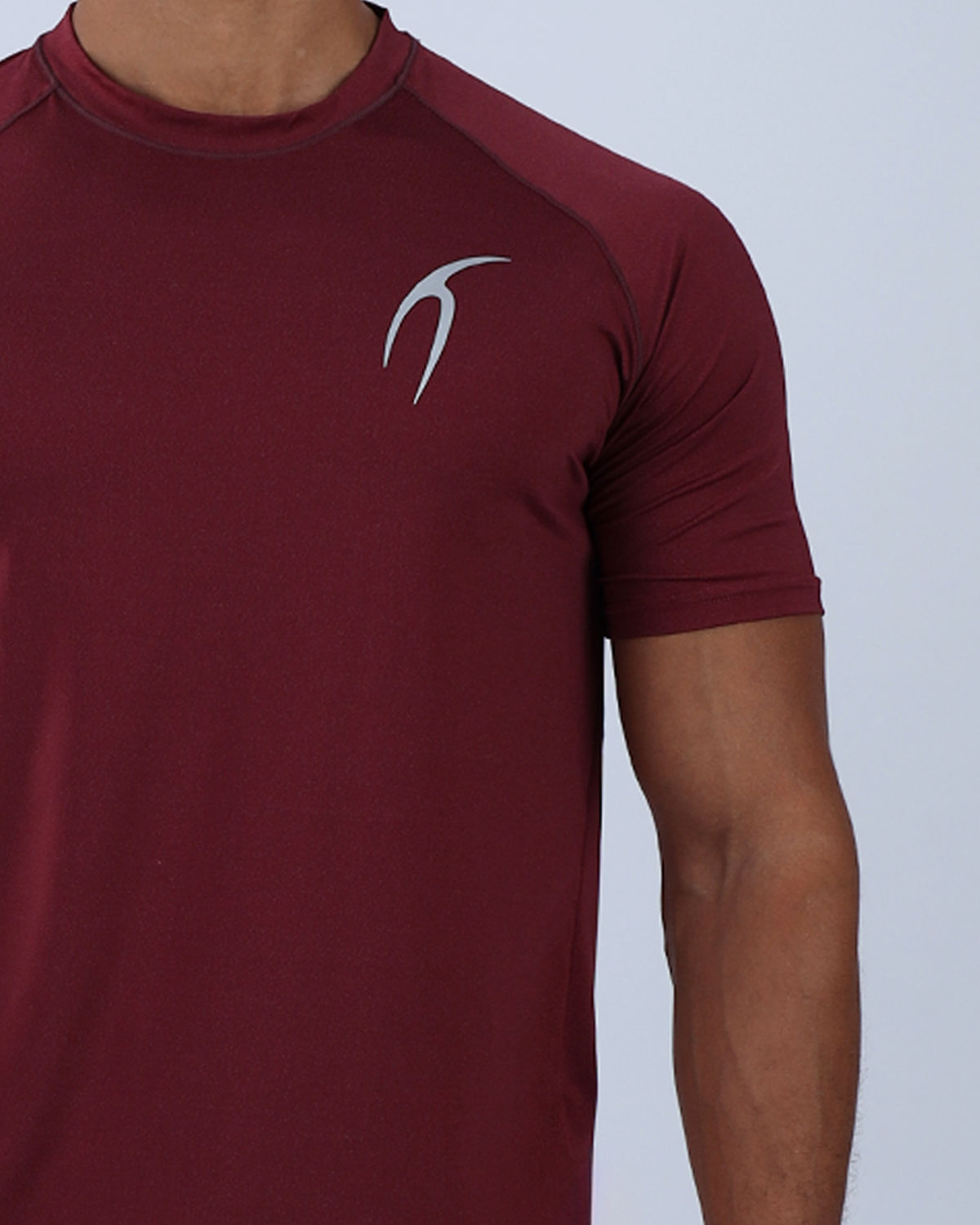 Dri-FIT Short-Sleeve Burgundy Fitness Top-Atum -74624621