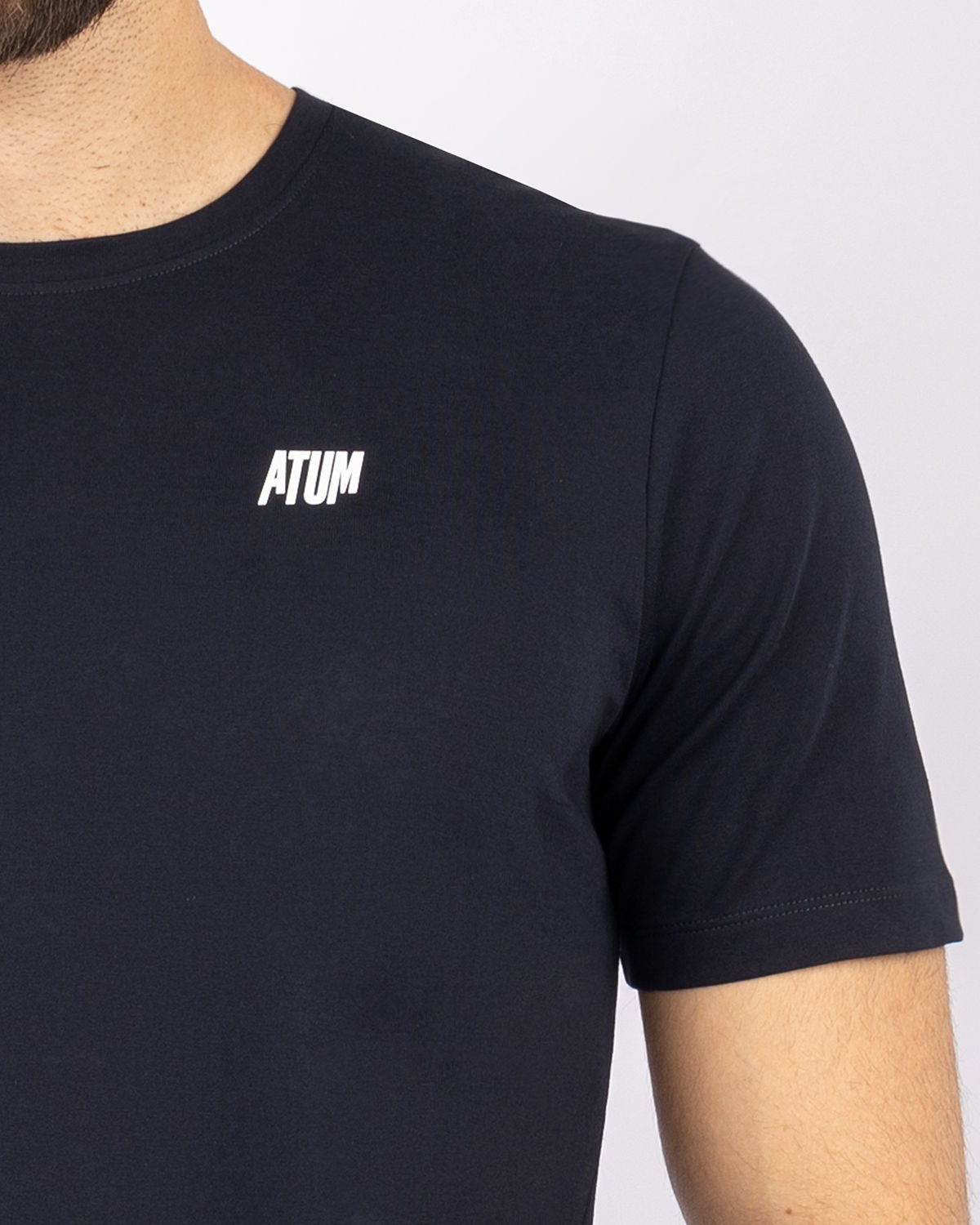 Basic Cotton Navy T-Shirt-Atum -93212668