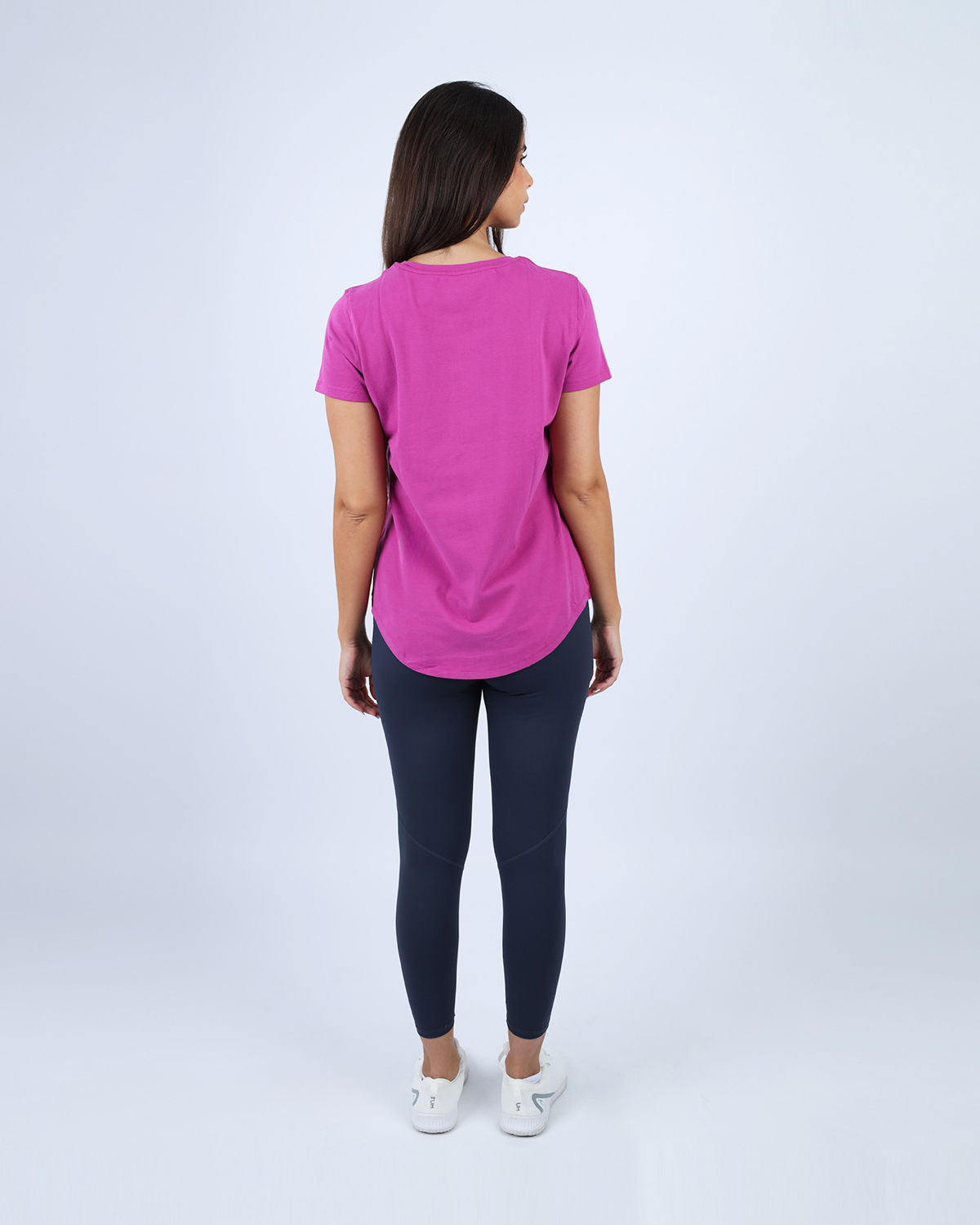 Basic Short Sleeves Dark Purple T-Shirt-Atum -92714662