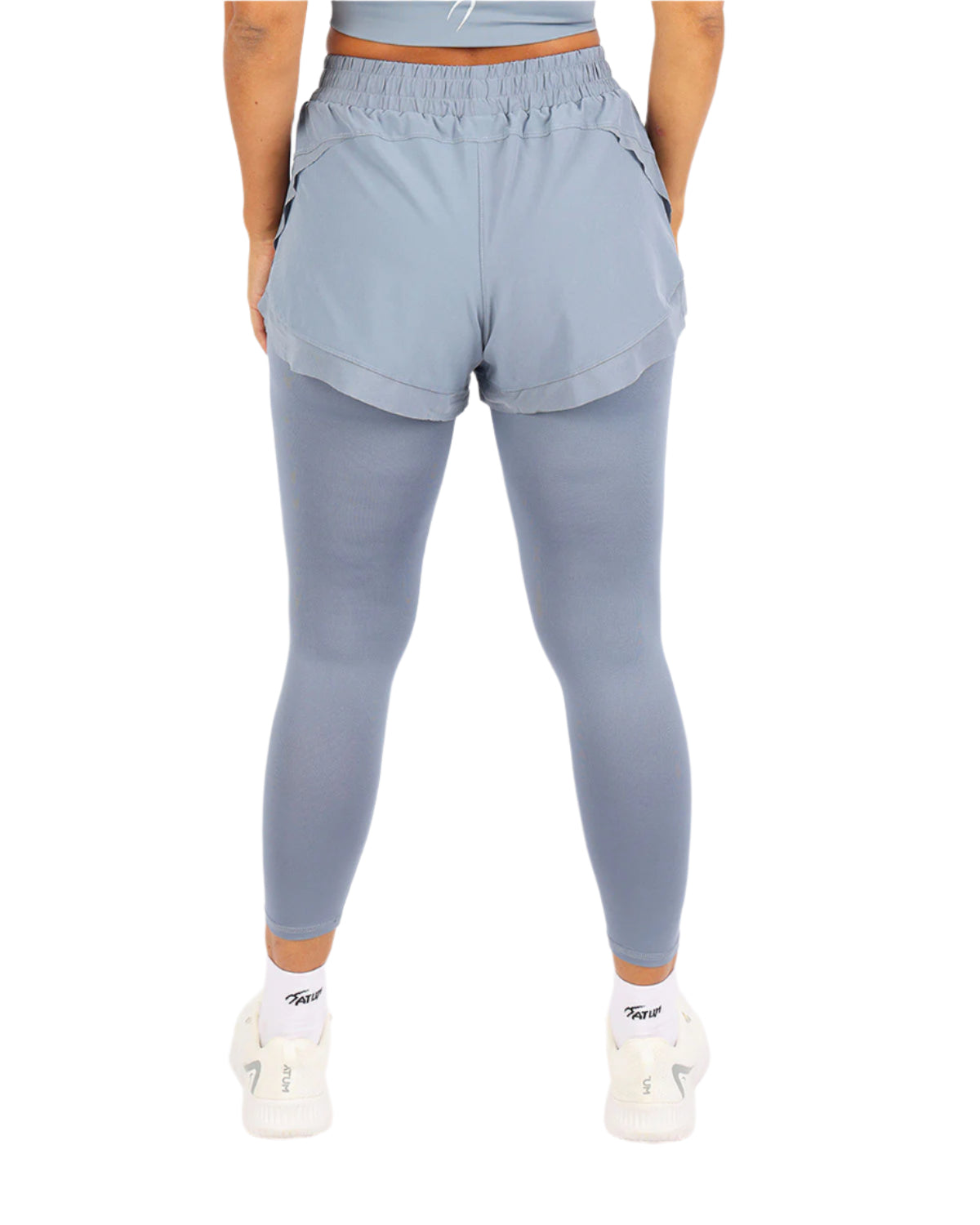 Pocket Wave Skort Light Blue Leggings-Atum -70867071