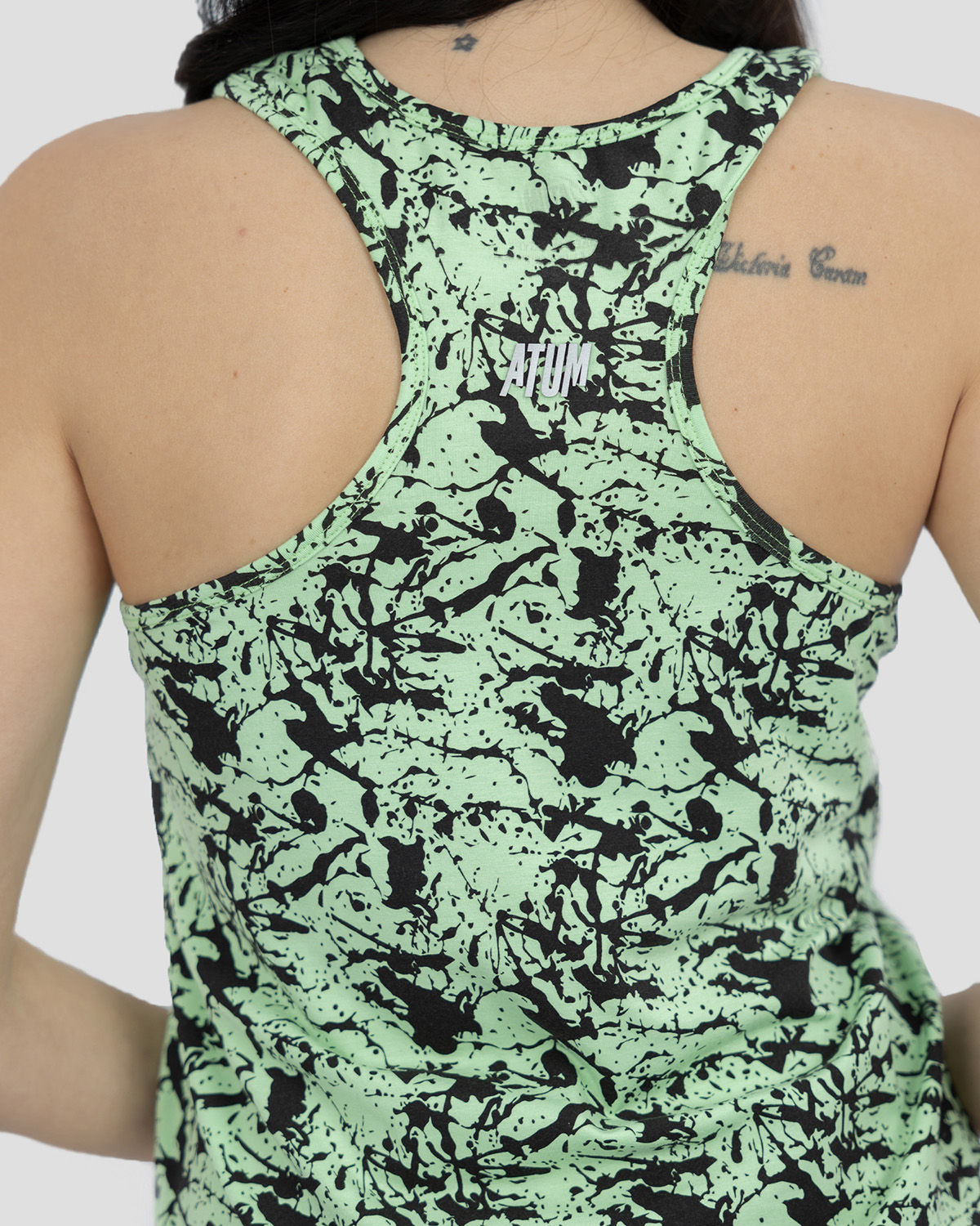 Printed Green Tank Top