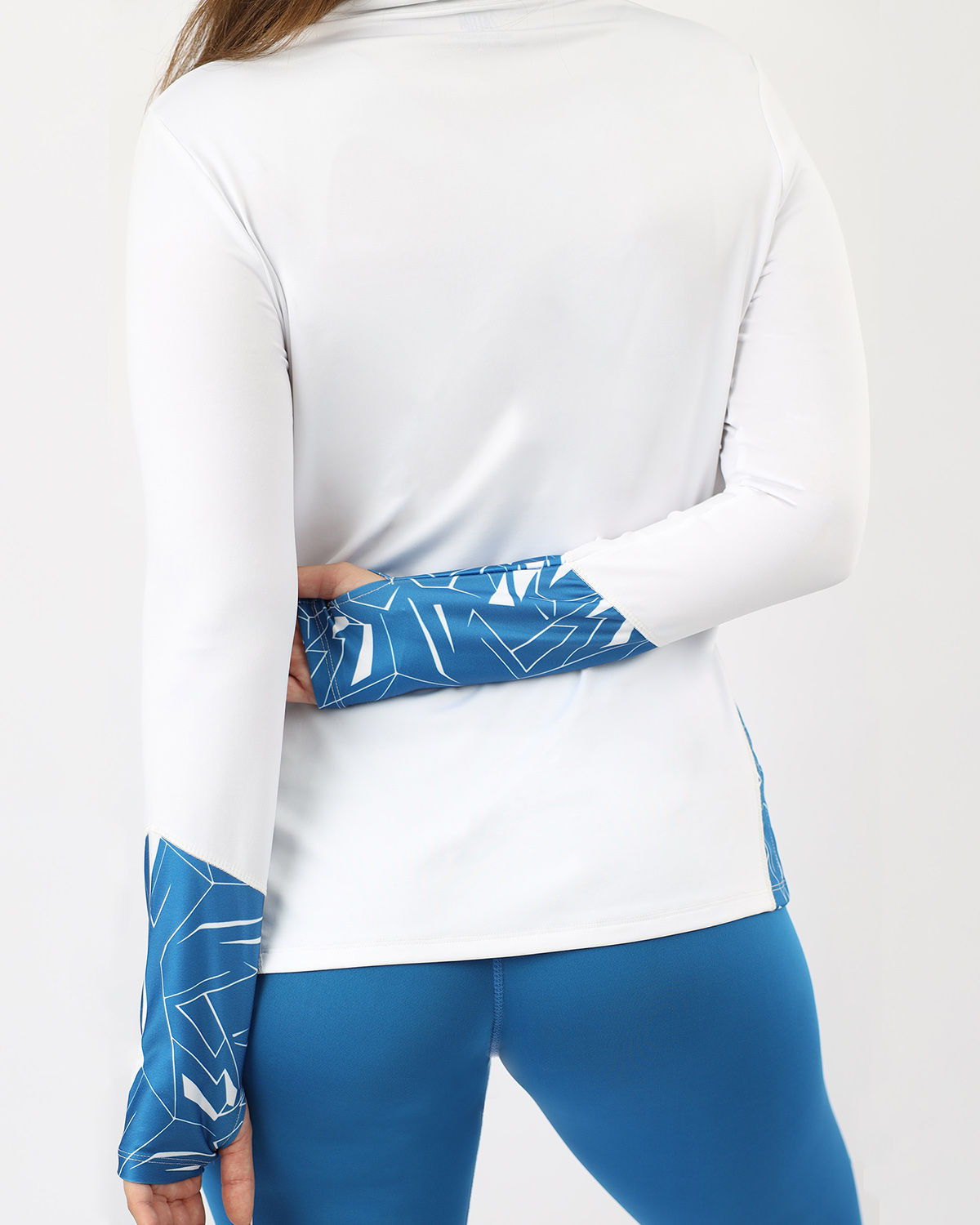 Women's Quarter Zip White Top-Atum -72397448