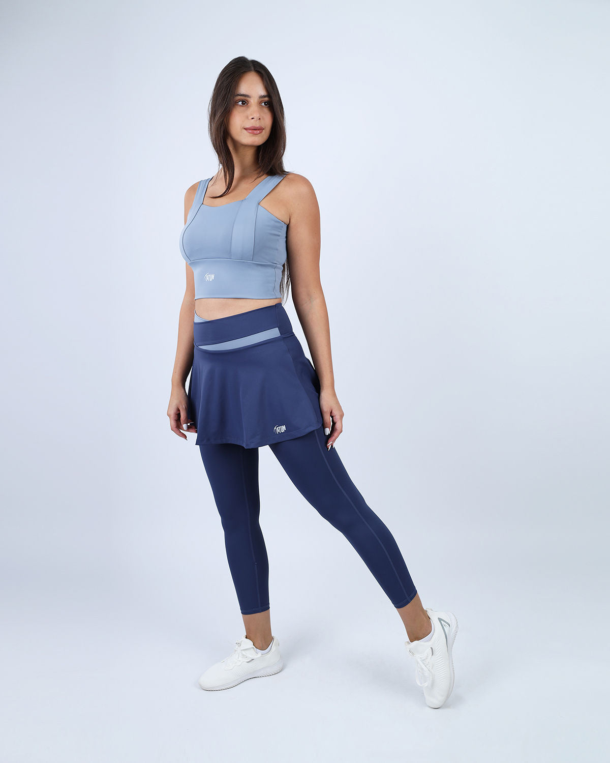 Yoga Fitness Blue Sports Bra-Atum -51807596