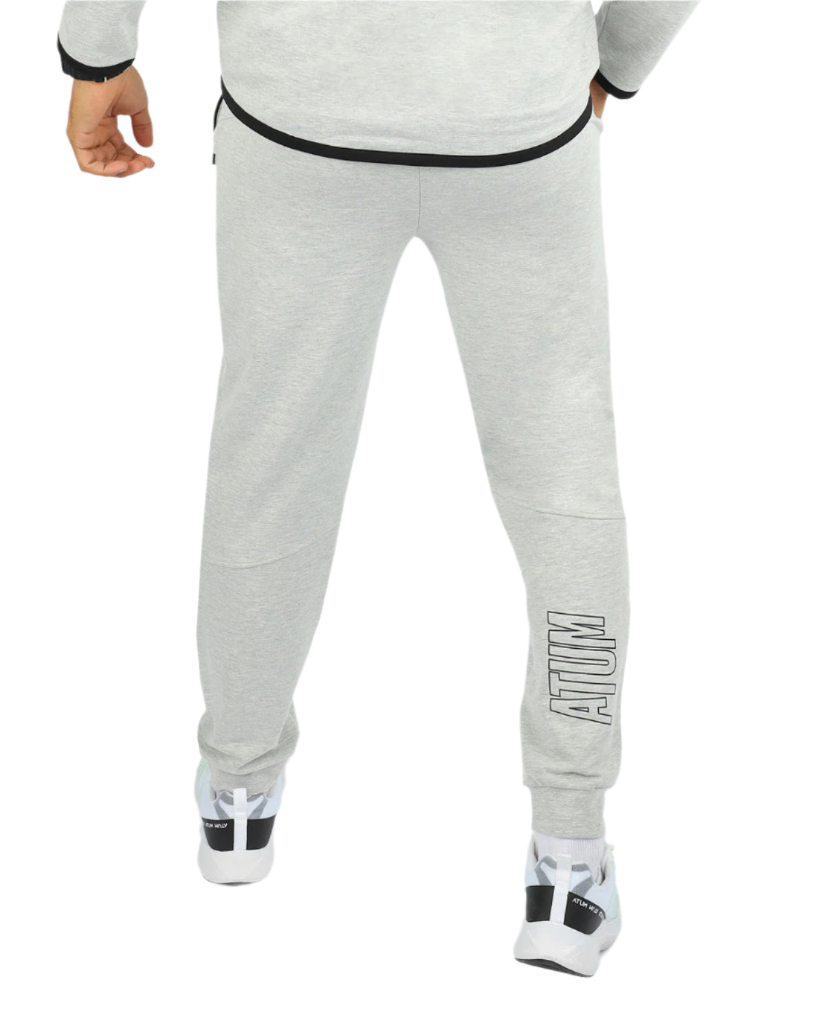 Men's Essential Light Gray Jogger Pants-Atum -81527432