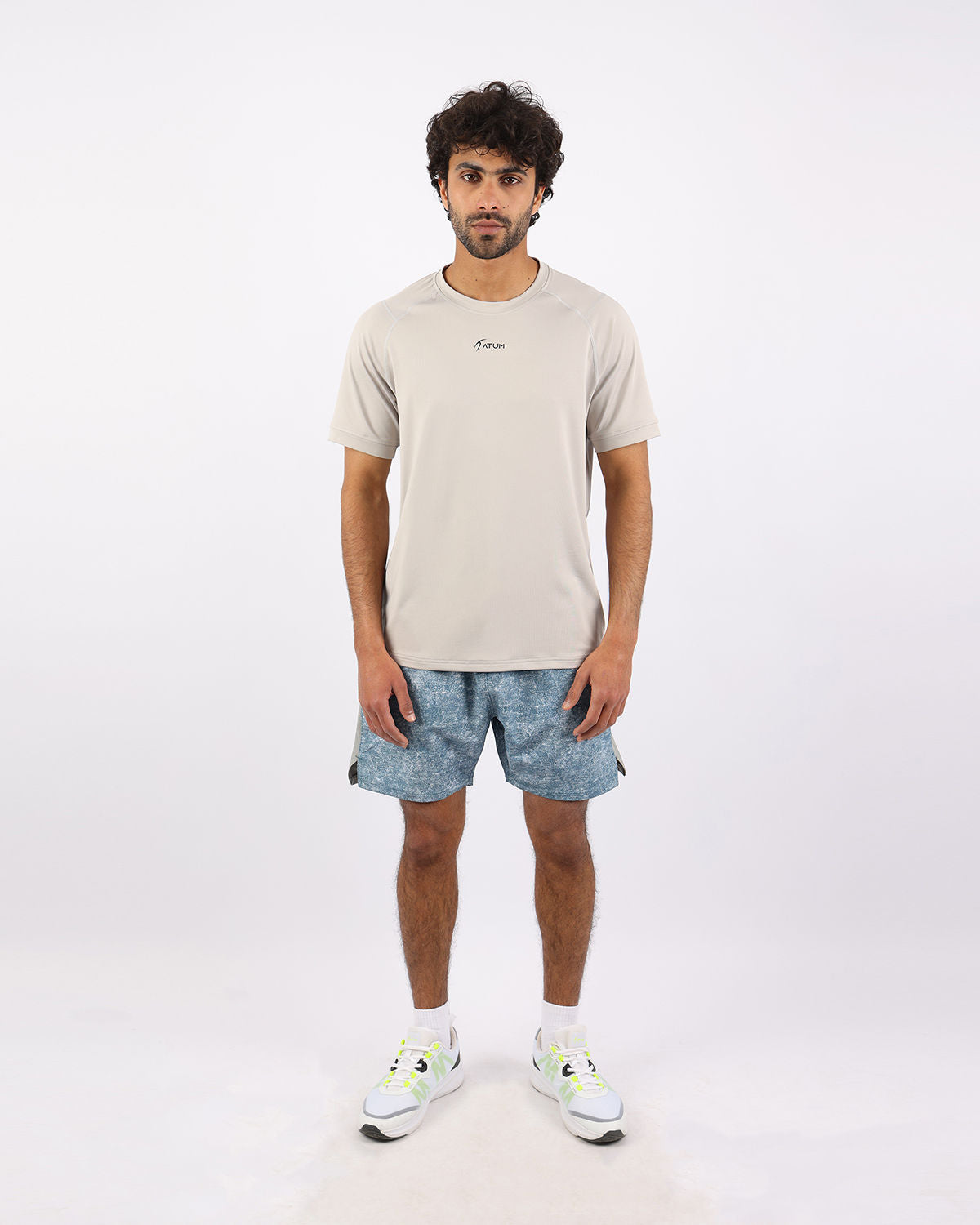 Energy Flow Men's Gray T-Shirt-Atum -74492550