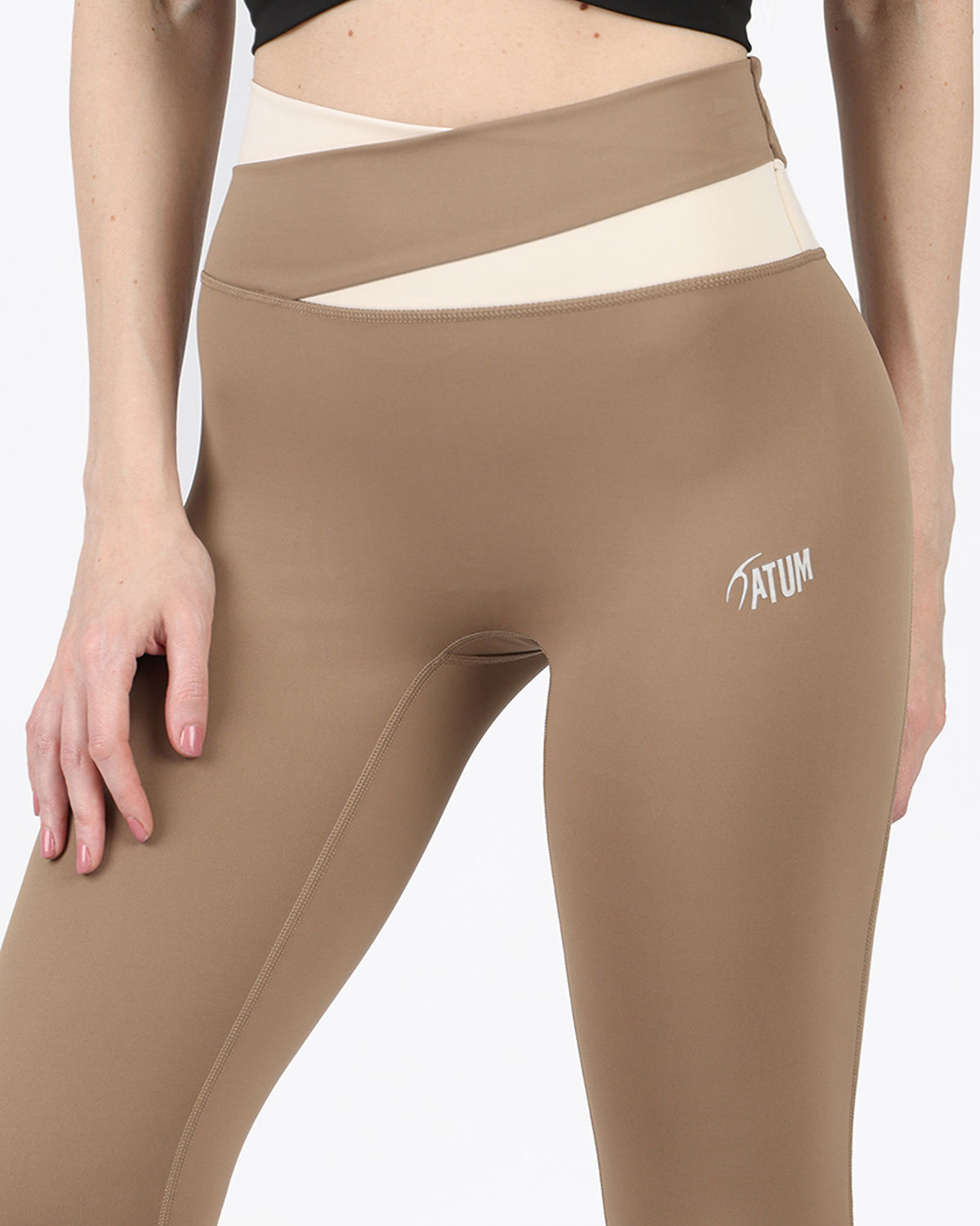 Horizon Duo Curve Coffee Leggings-Atum -99533538