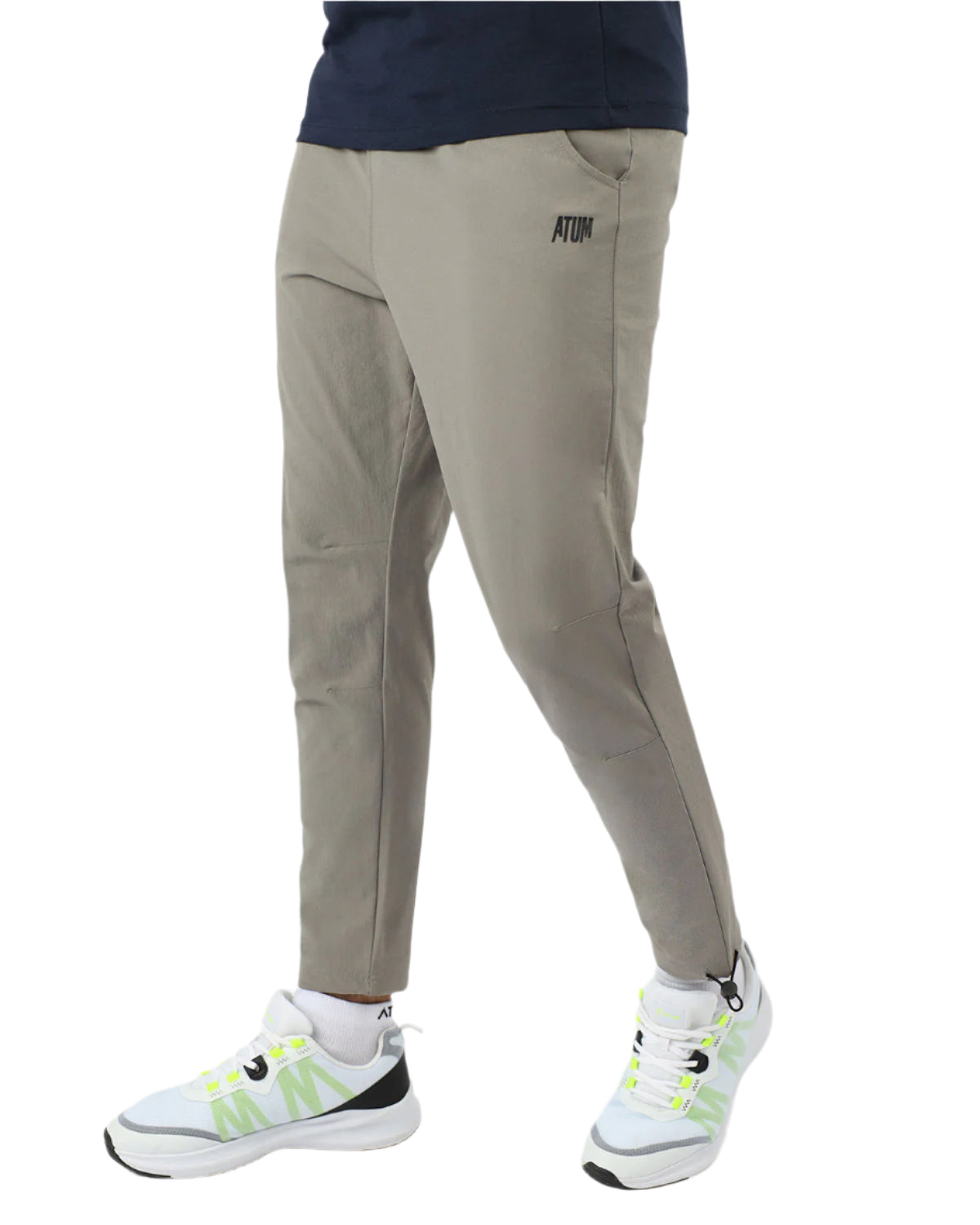 Slim Fit Gray Jogger Pants-Atum -97302170