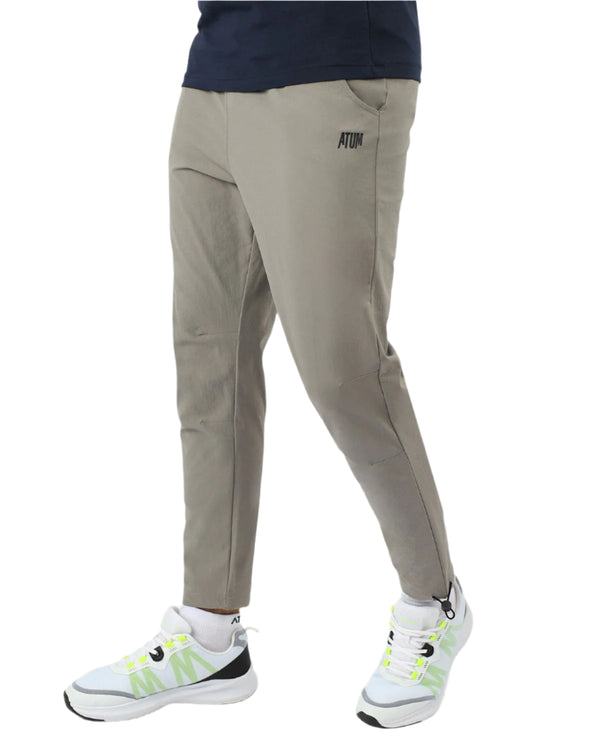 Slim Fit Gray Jogger Pants-Atum -41878031