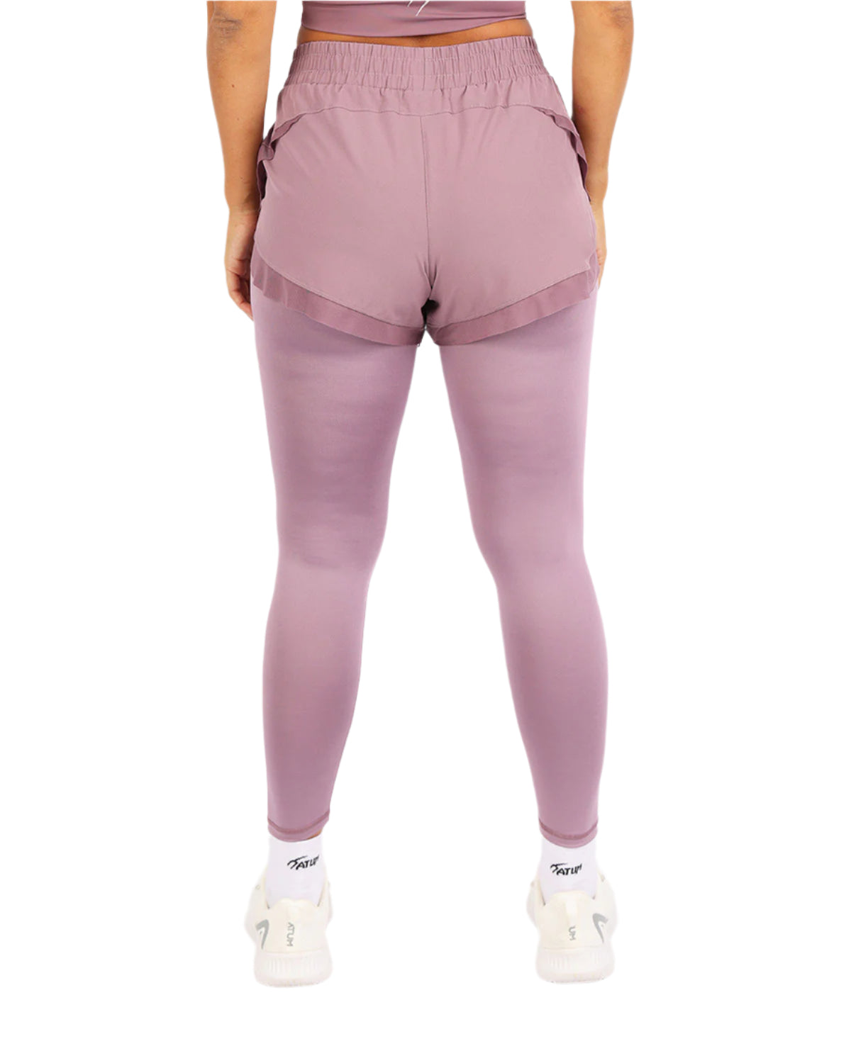 Pocket Wave Skort Purple Leggings-Atum -39125034