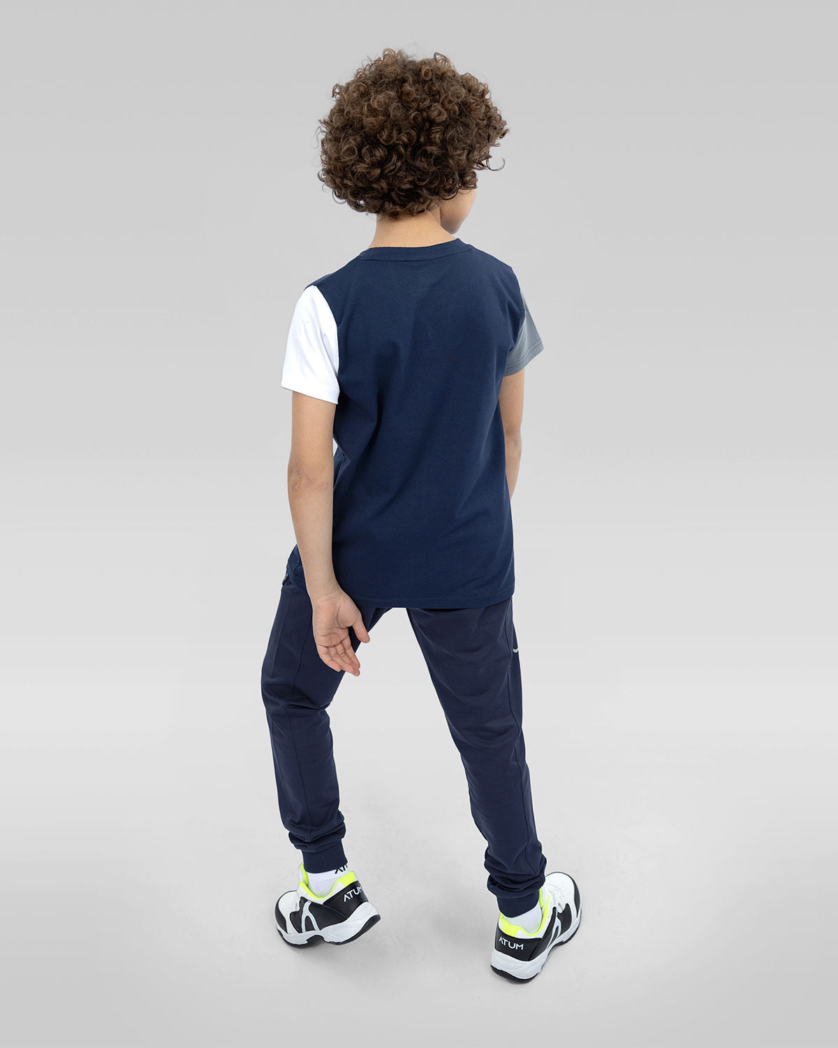 Graphic Logo Boy's Navy T-Shirt
