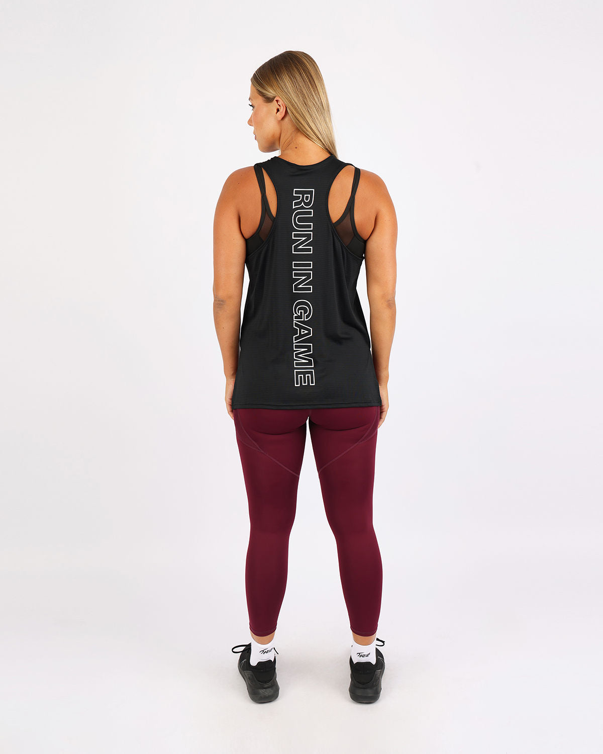 Vivid Motion Black Tank Top-Atum -63703994
