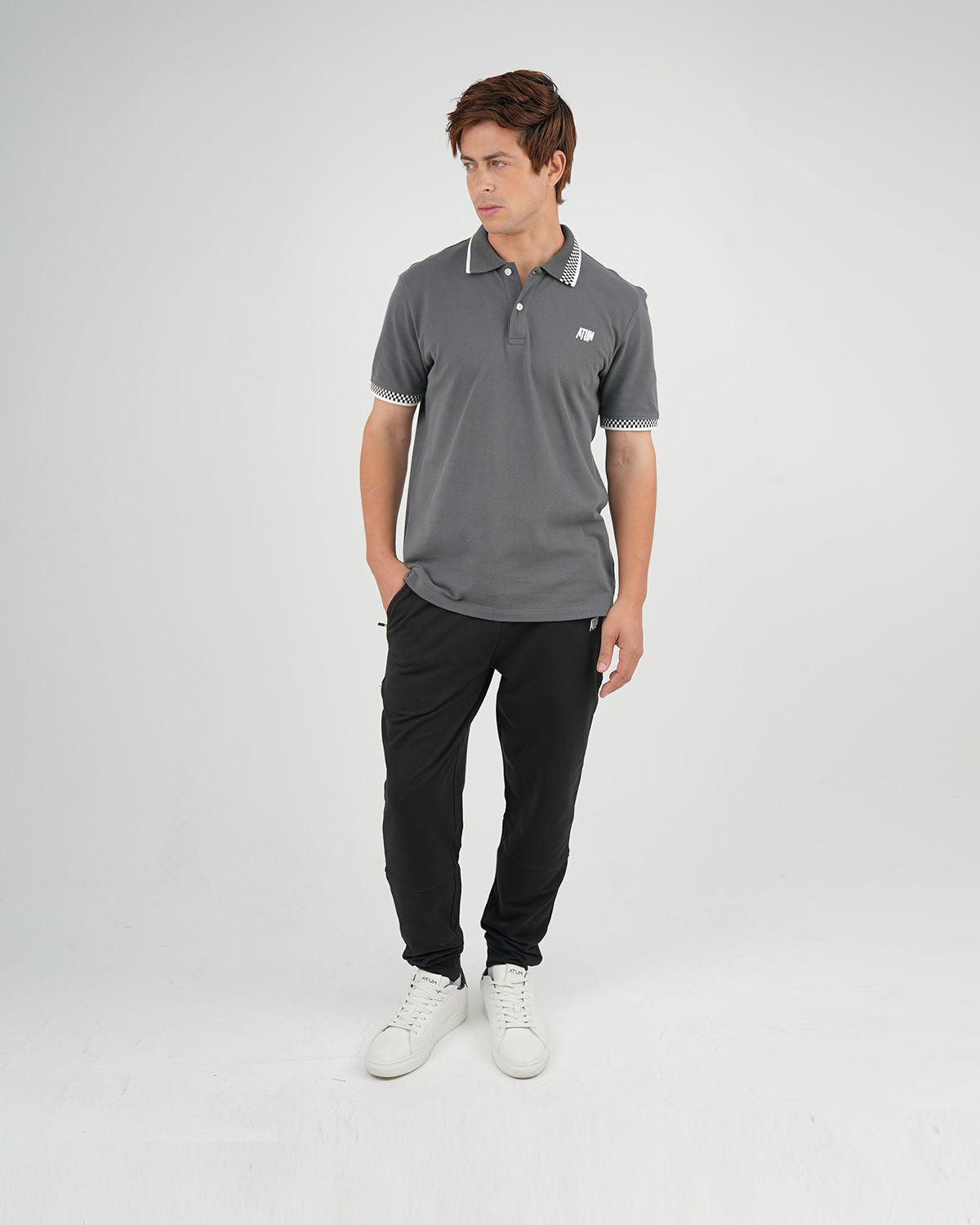 Clashflex Gray Polo Shirt-Atum -99295480