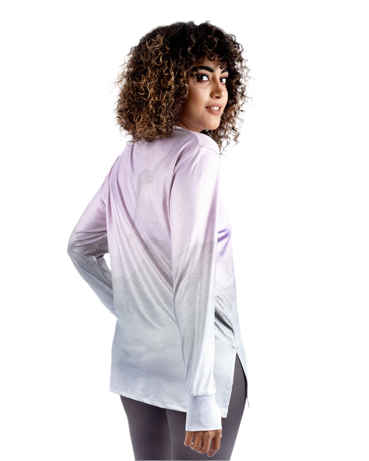Women's Gradient Pink Top-Atum -72833299